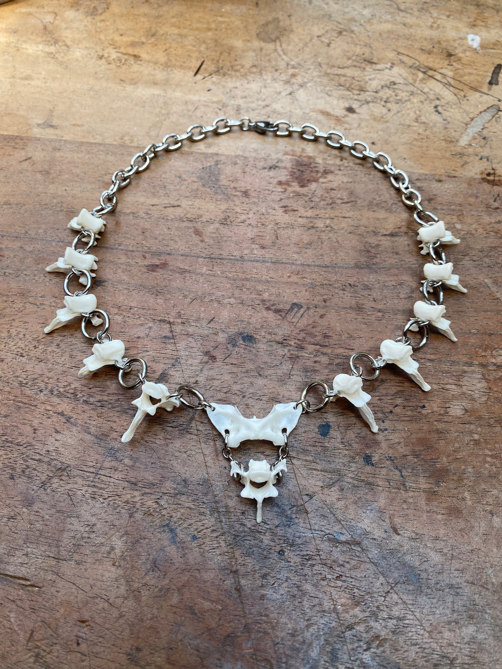 Mink Spine Bones Necklace