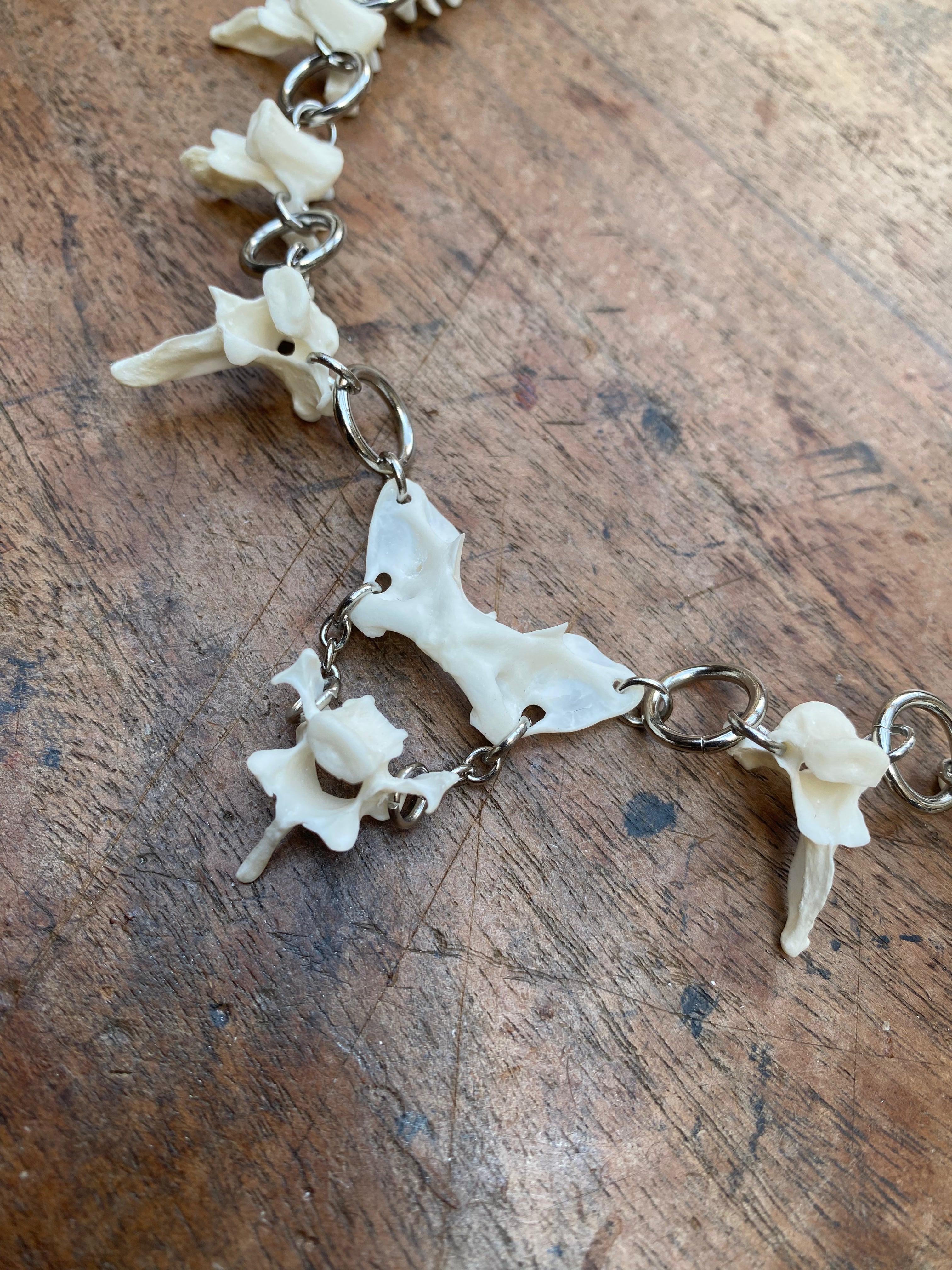 Mink Spine Bones Necklace