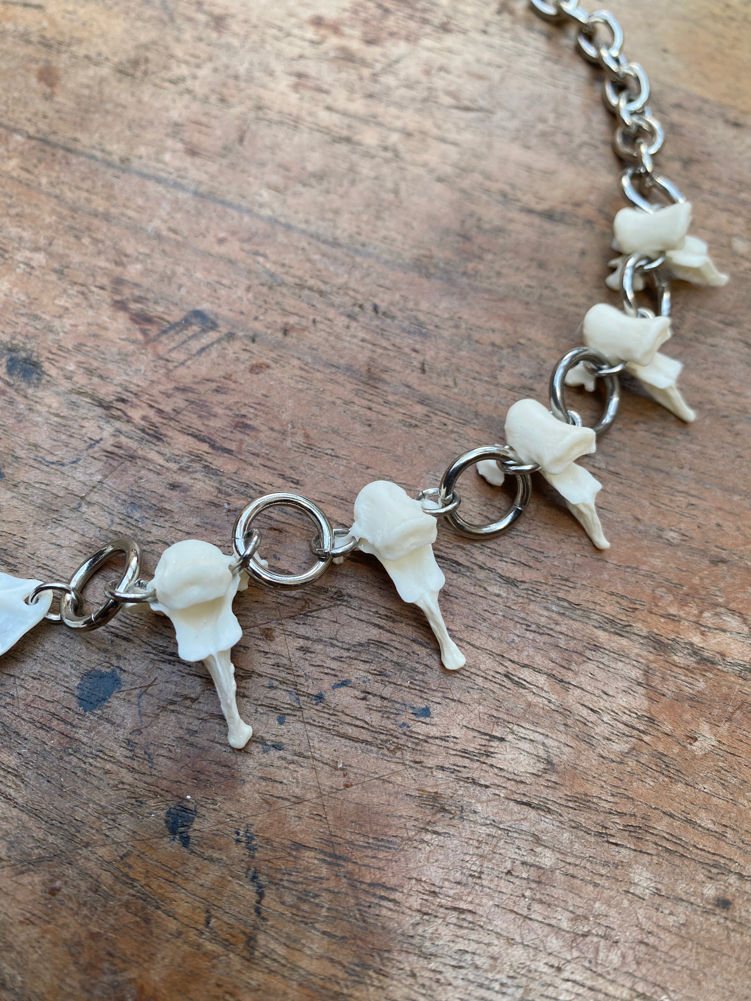 Mink Spine Bones Necklace
