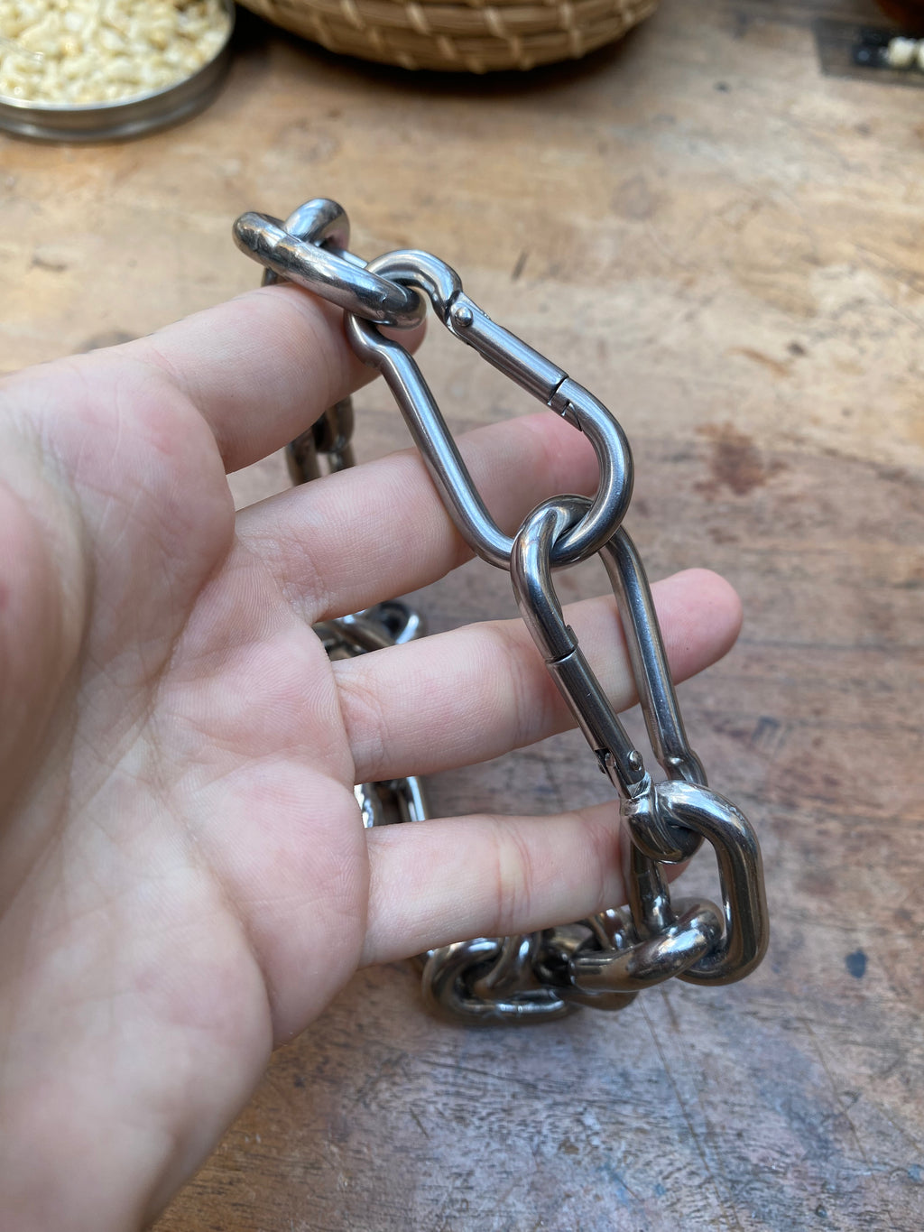 Heavy Stainless Steel Chain Collar
