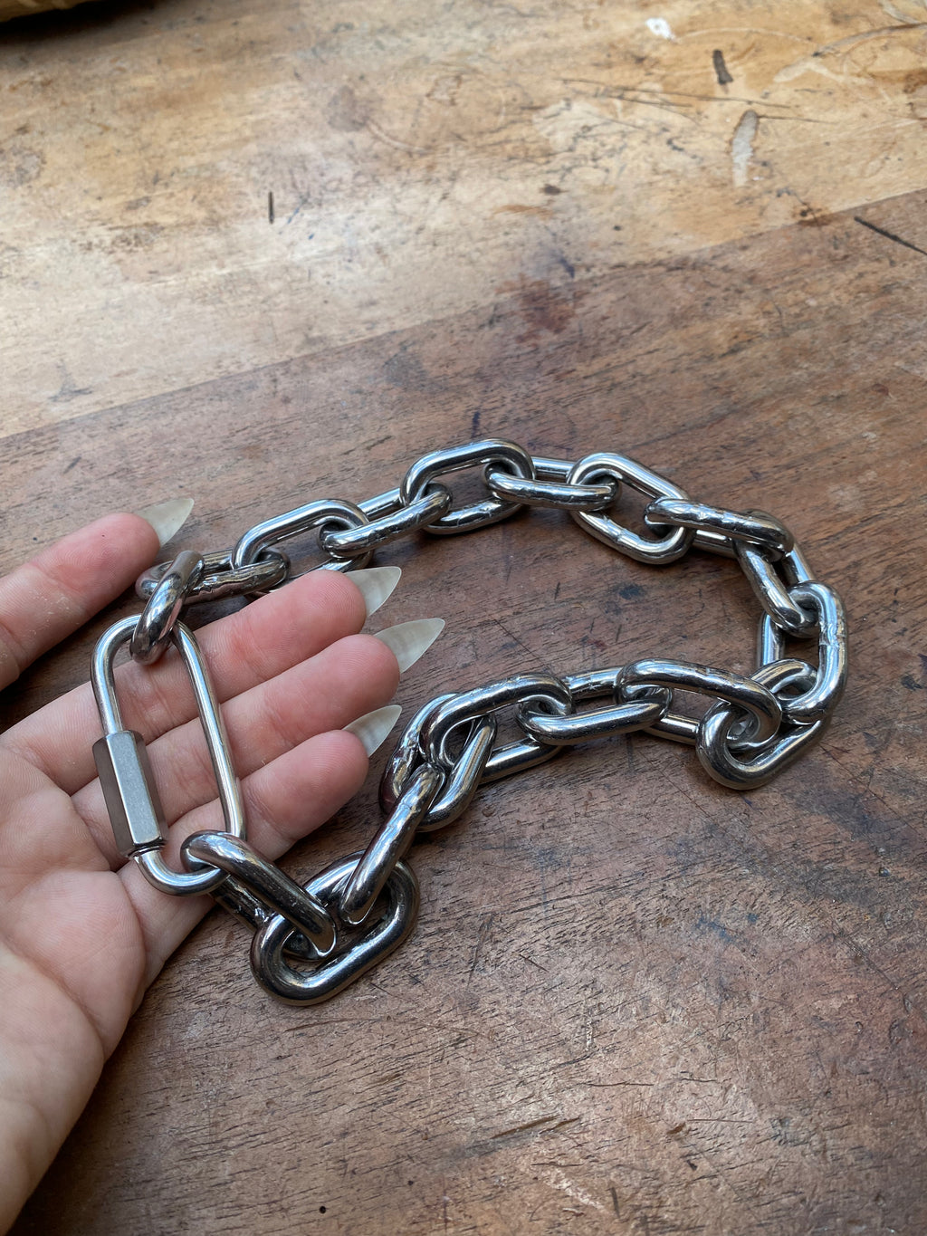 Heavy Stainless Steel Chain Collar