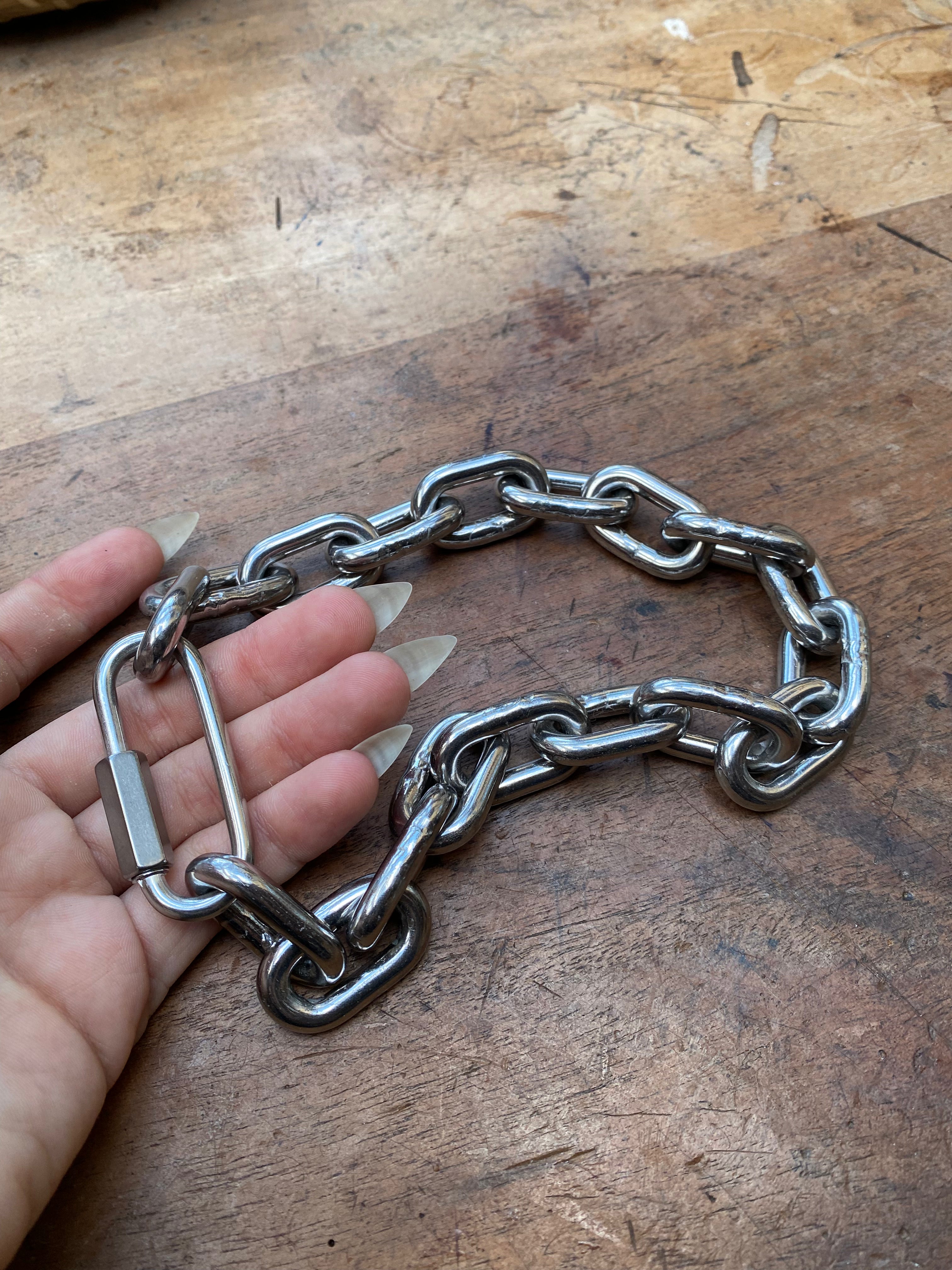 Heavy Stainless Steel Chain Collar