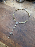 Ceramic Teeth Lourdes Rosary Necklace