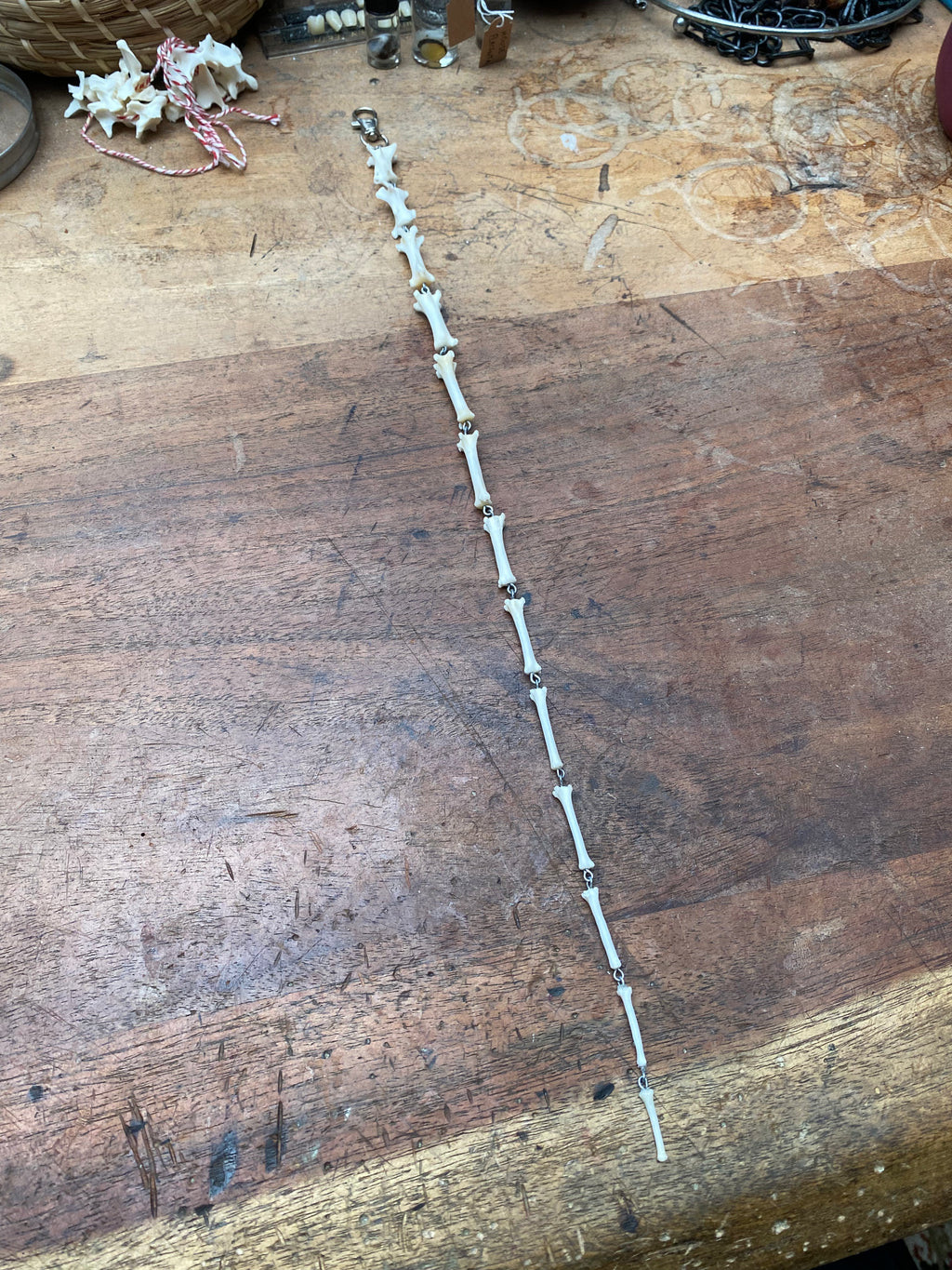 Articulated Fox Tail Bones Keychain
