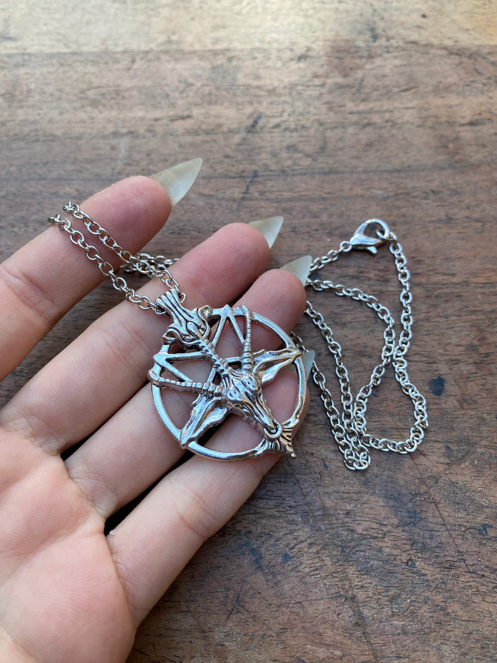 Baphomet Pendant on Chain Necklace