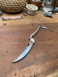 Decorated Red Eye and Bone Bead Dagger