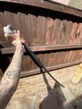 Large Vertebrae Sword with Lanternfly Taxidermy, Coffin Nails and Blood Engraving