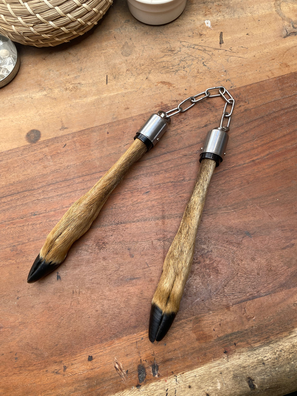 Deer Leg Display Nunchucks