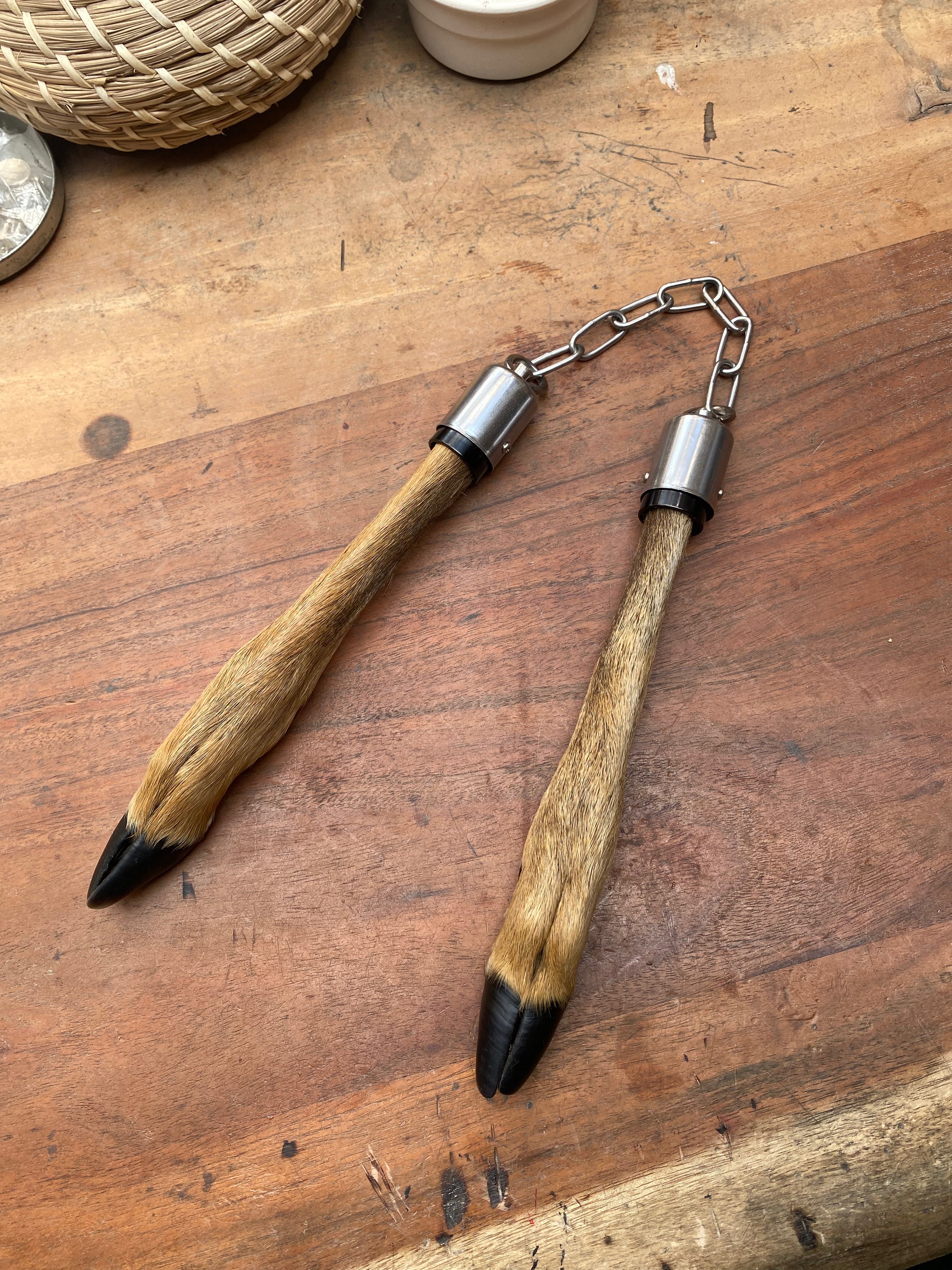 Deer Leg Display Nunchucks