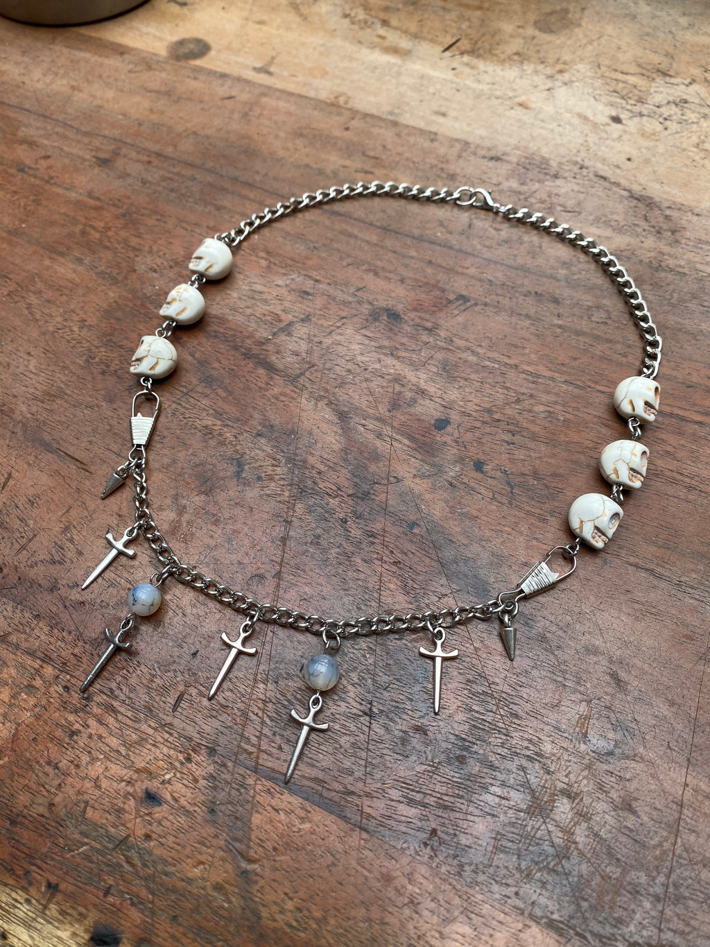 Skulls and Swords Chunky Chain