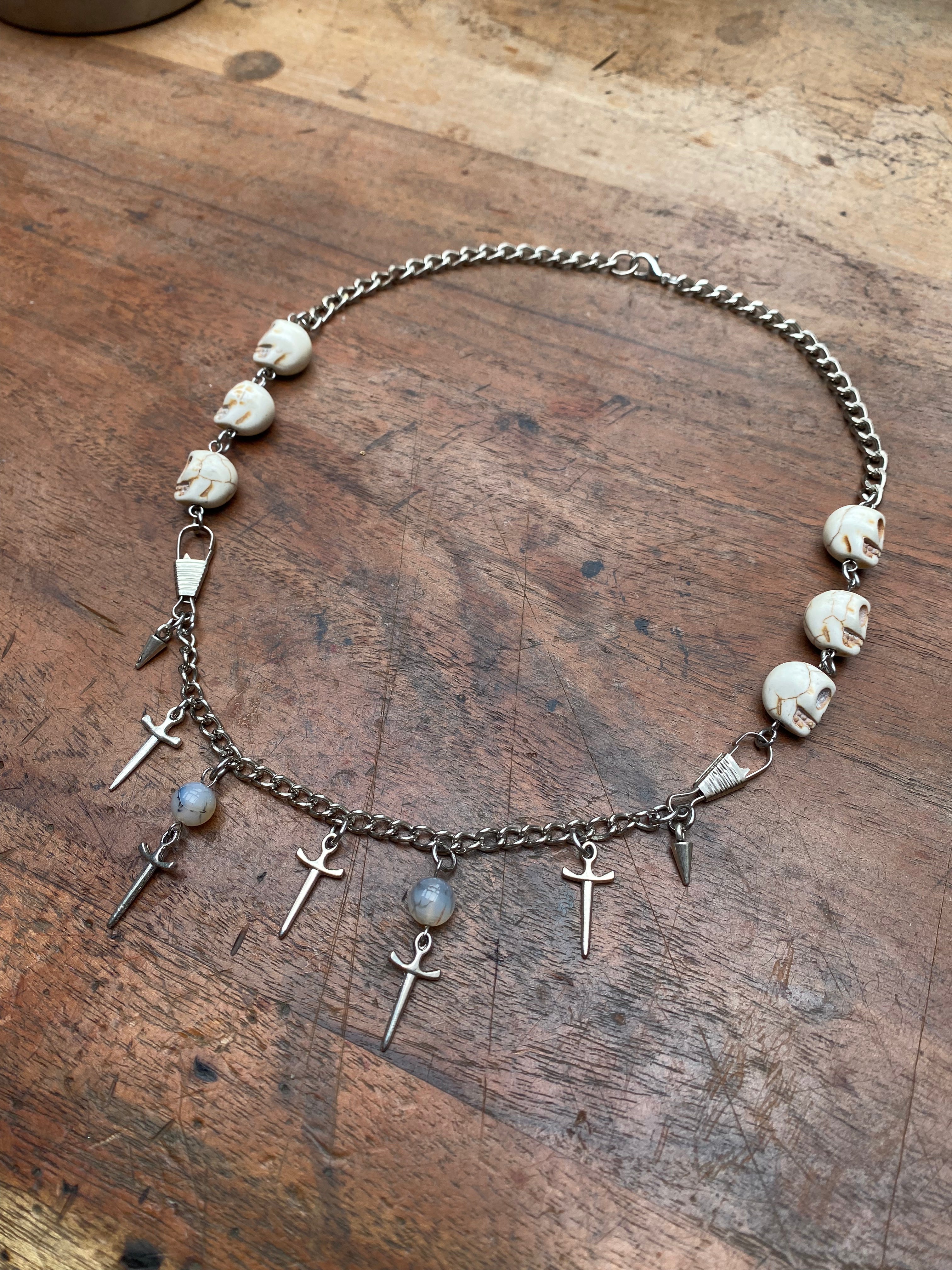 Skulls and Swords Chunky Chain