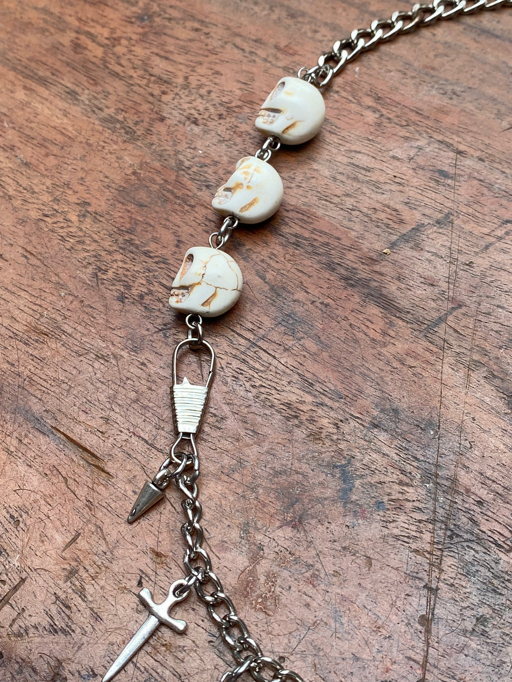 Skulls and Swords Chunky Chain