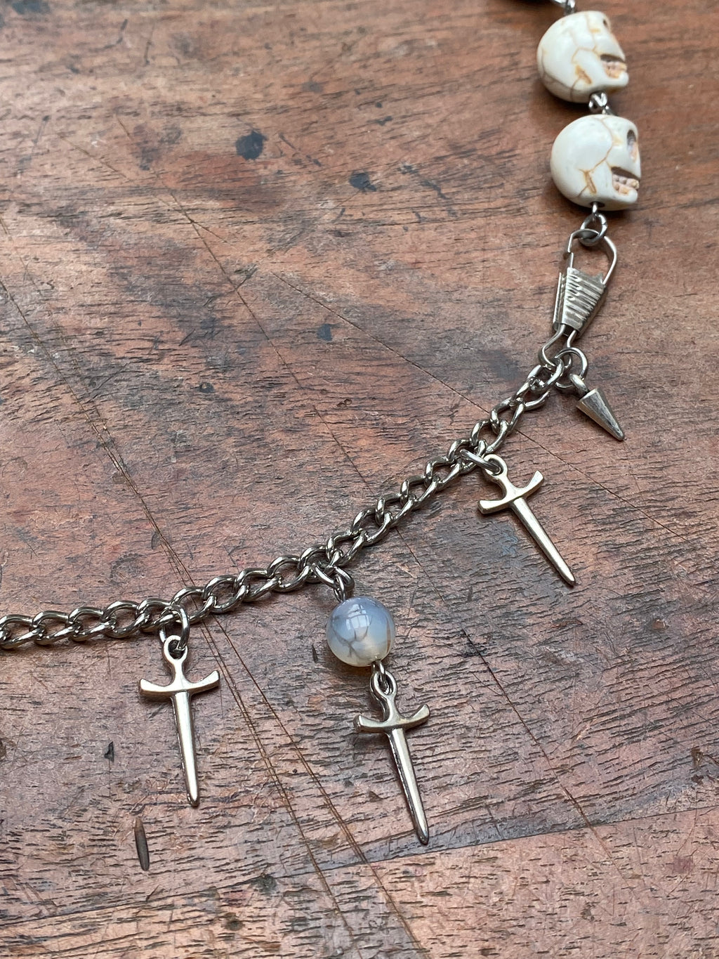 Skulls and Swords Chunky Chain