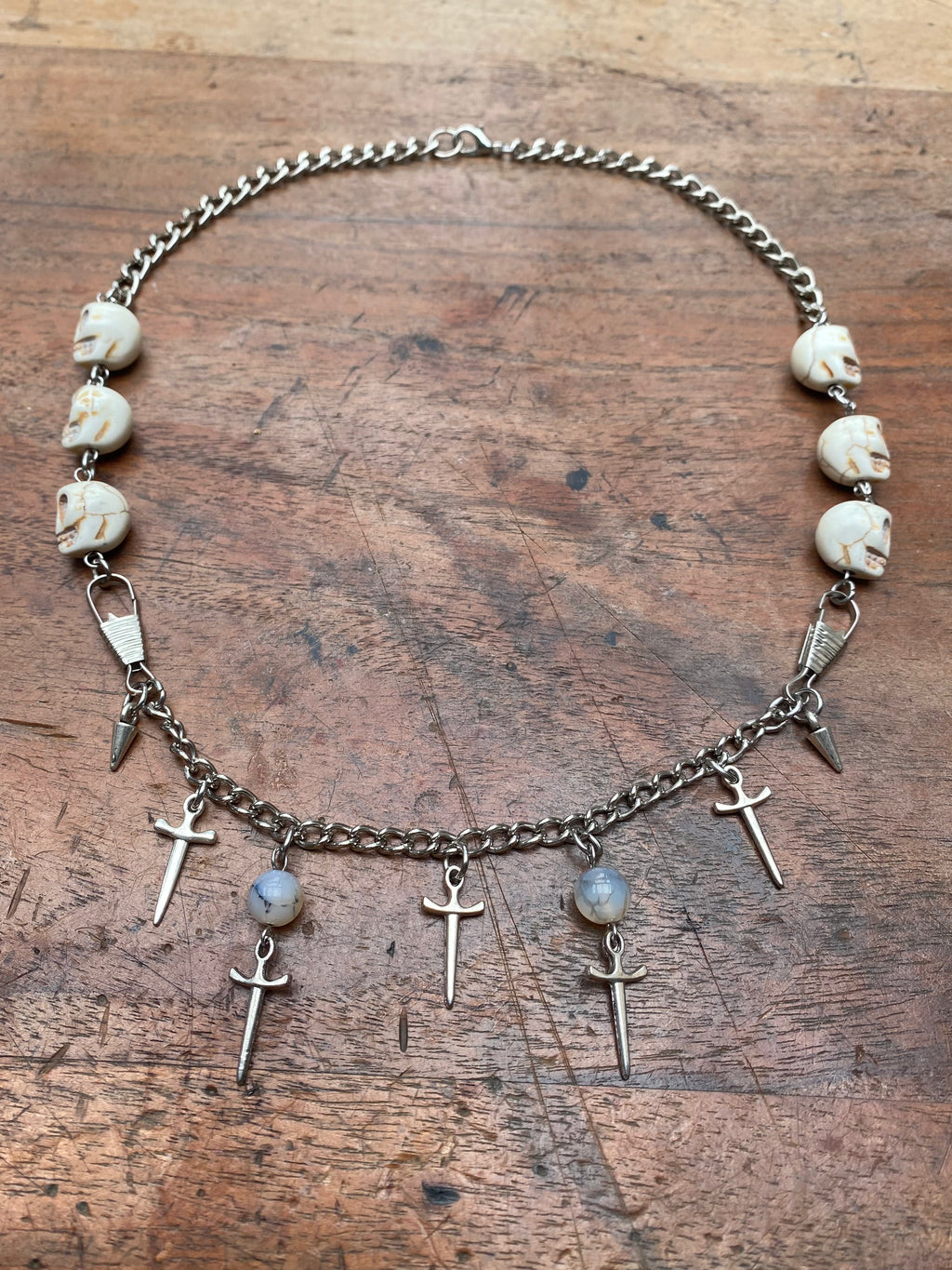 Skulls and Swords Chunky Chain