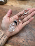 Skull Glass Vial Keychain