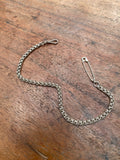 925 Sterling Silver Safety Pin Chain