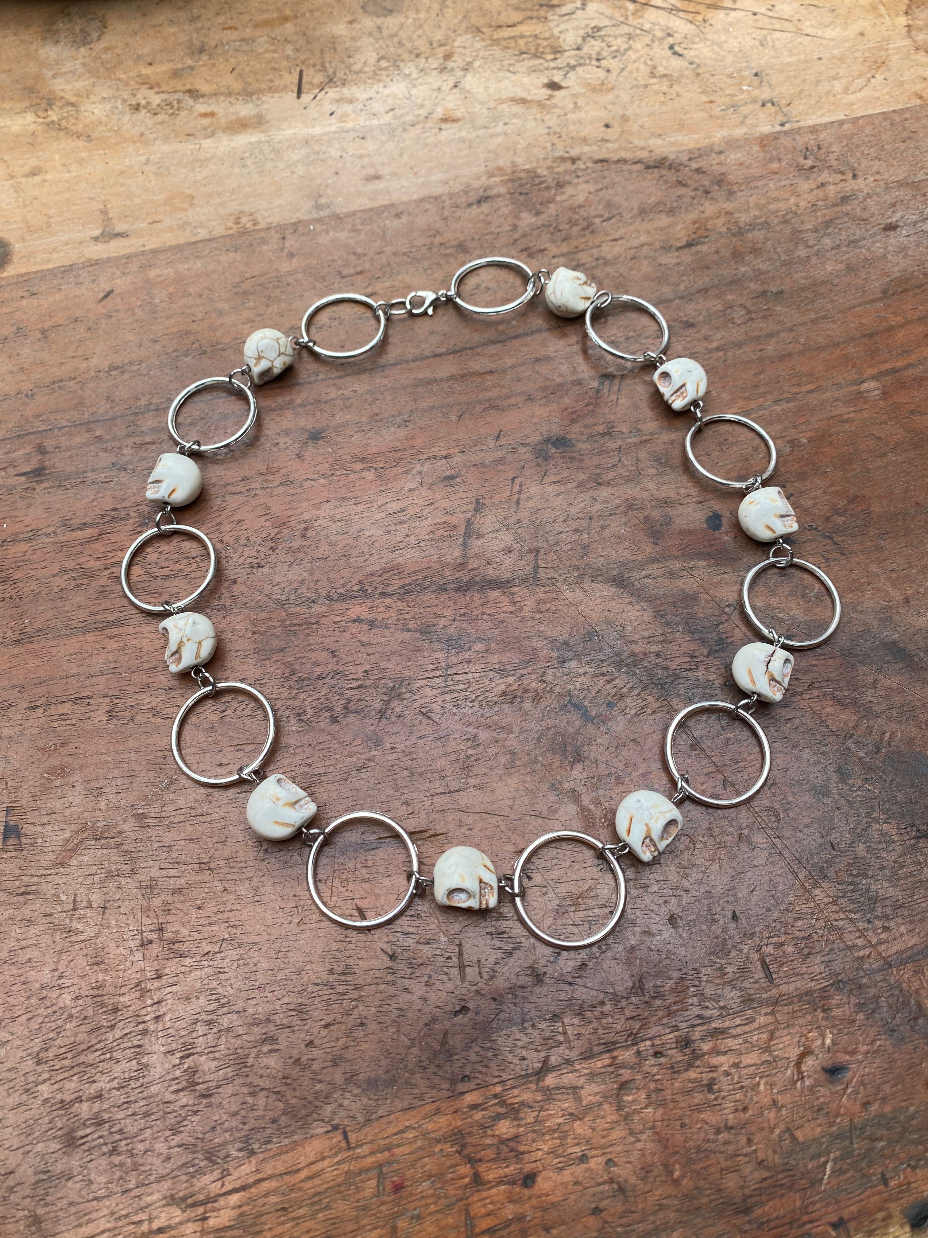 Skulls and Rings Necklace