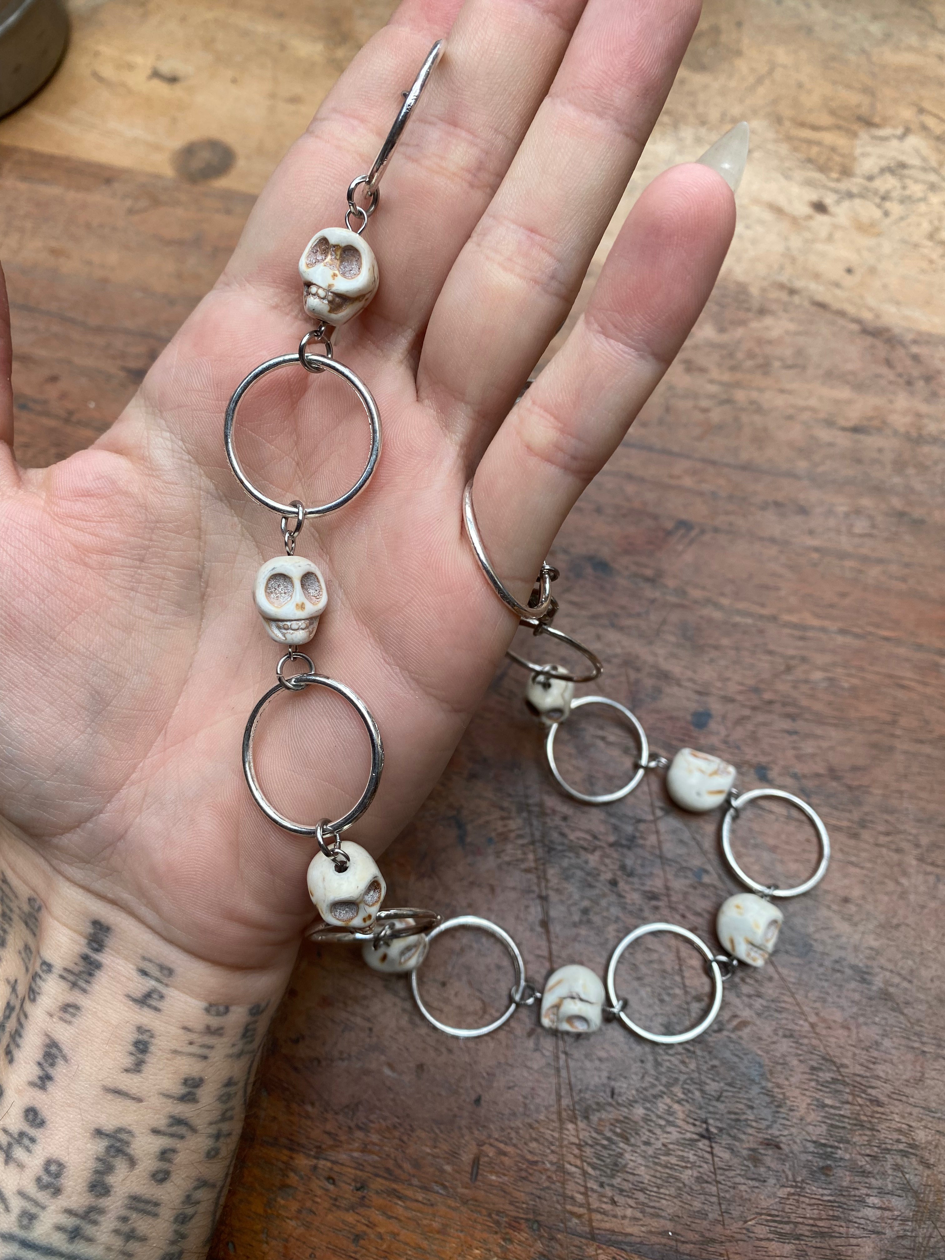 Skulls and Rings Necklace