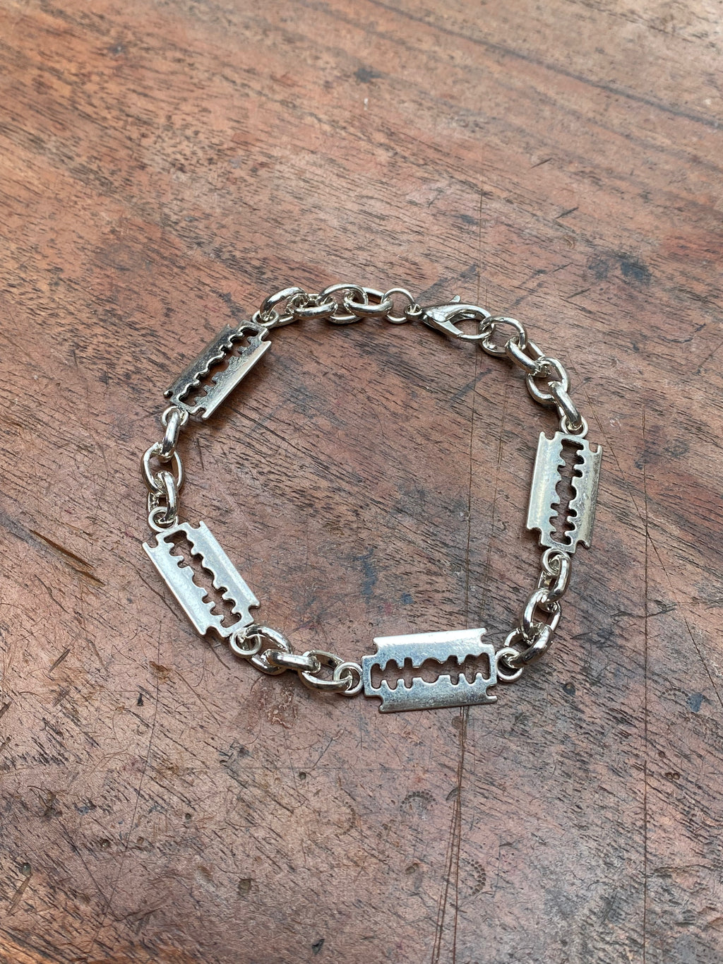 Razor Blade Chain Bracelet