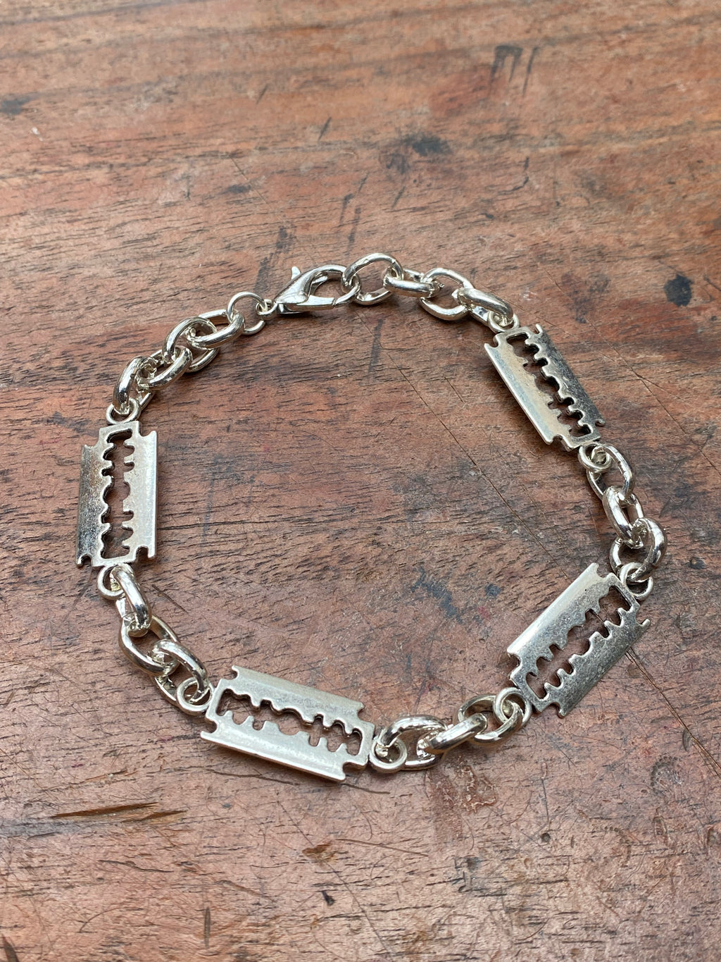 Razor Blade Chain Bracelet