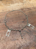 Skeleton and Guillotines Chain Necklace