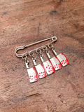 Bloody Cleavers Safety Pin Brooch