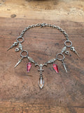 Coffins, Birds Skulls and Openable Glass Vial Necklace