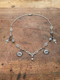 Eyes and Dragon Vein Agate Necklace