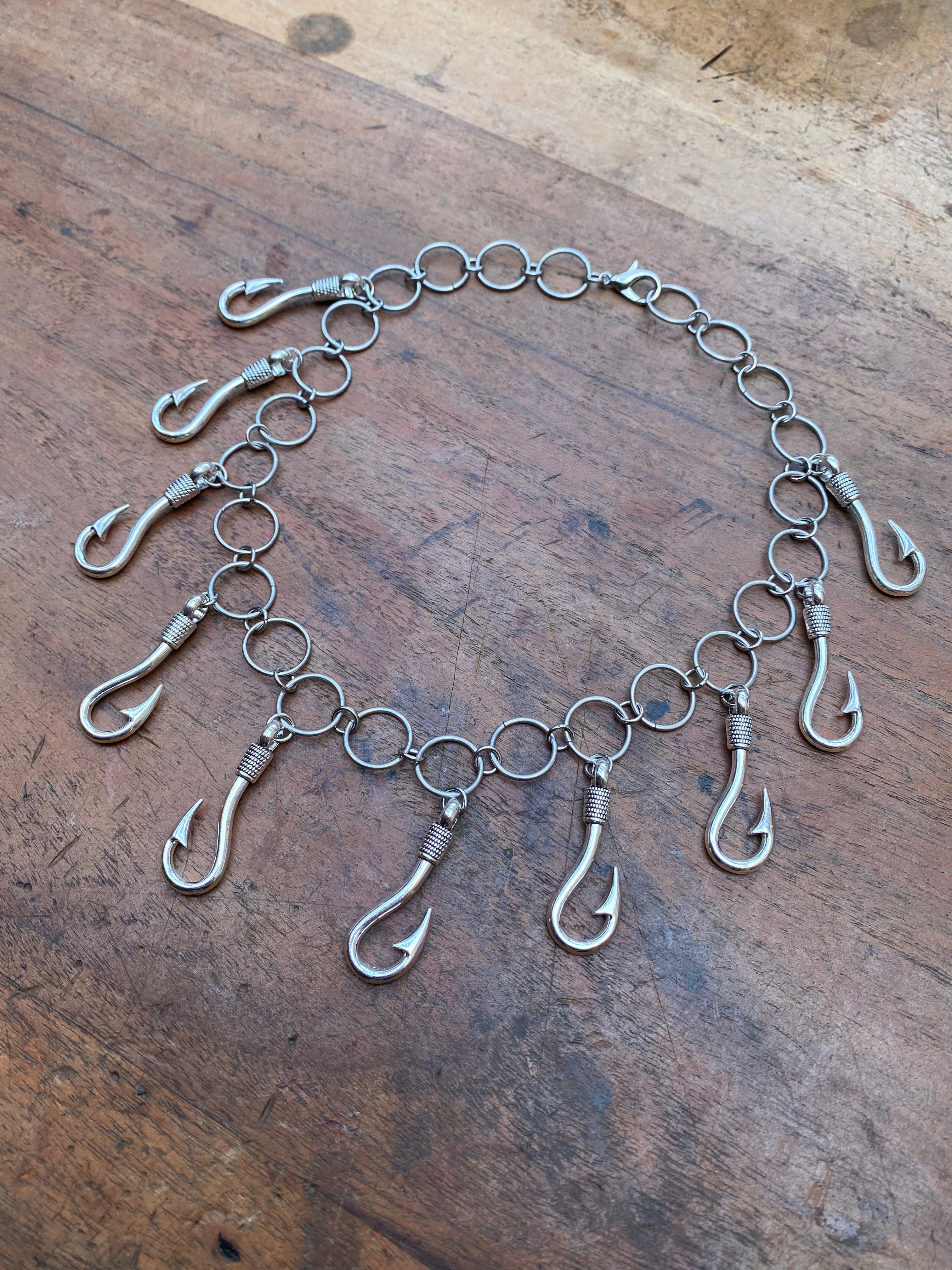 Large Hooks and Rings Necklace