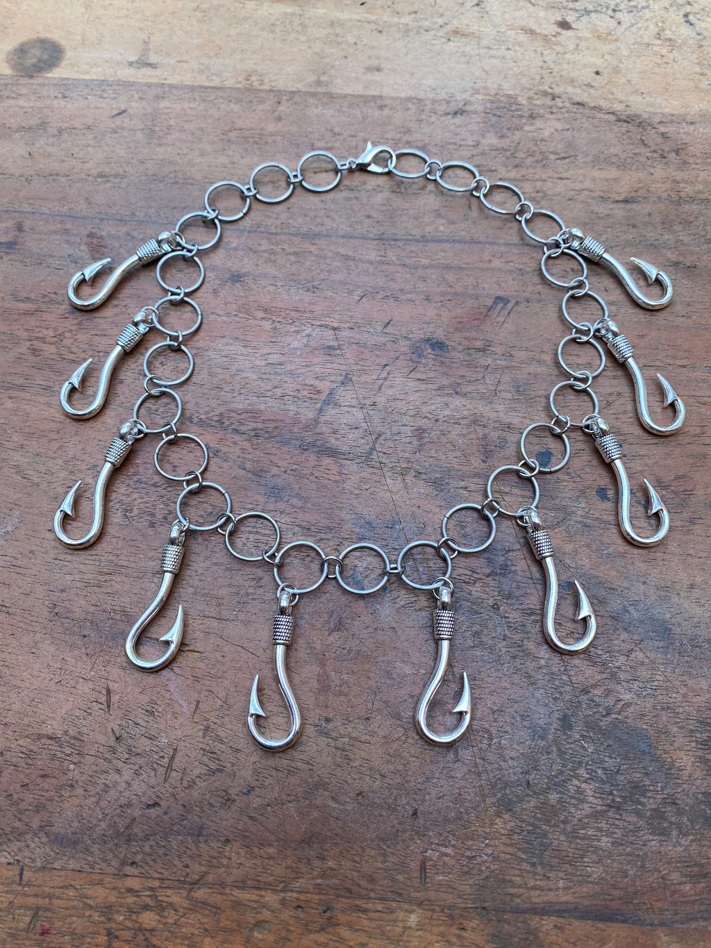 Large Hooks and Rings Necklace