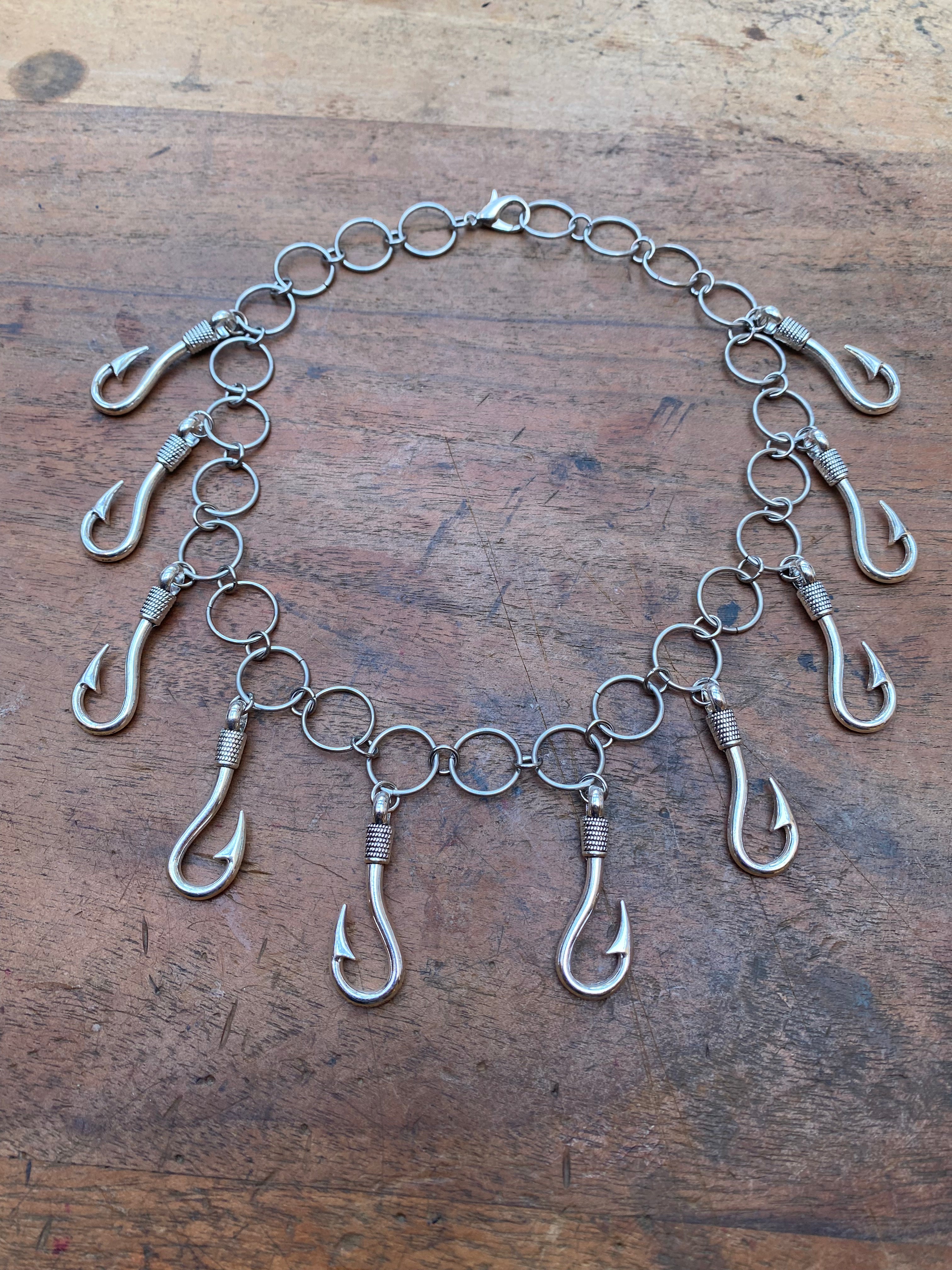 Large Hooks and Rings Necklace