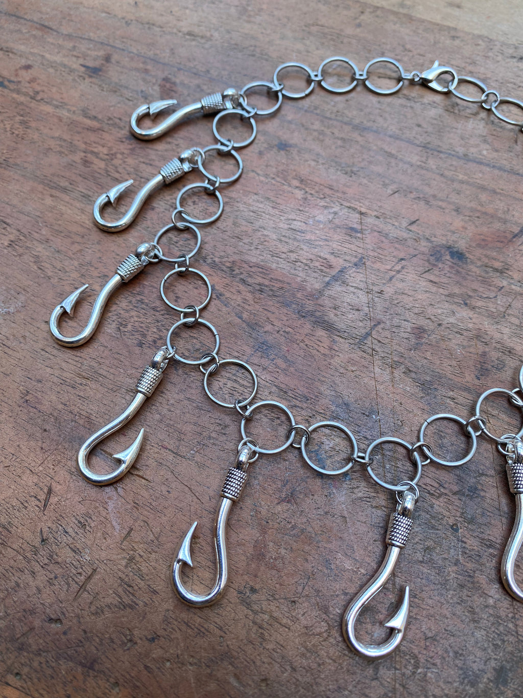 Large Hooks and Rings Necklace