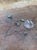 Victorian Optometrist Lens on a Chain Necklace