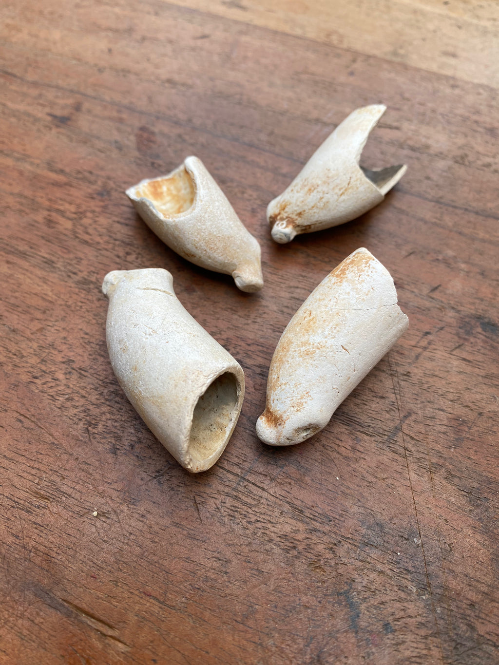 Mudlarked Thames Victorian Ceramic Smoking Pipes