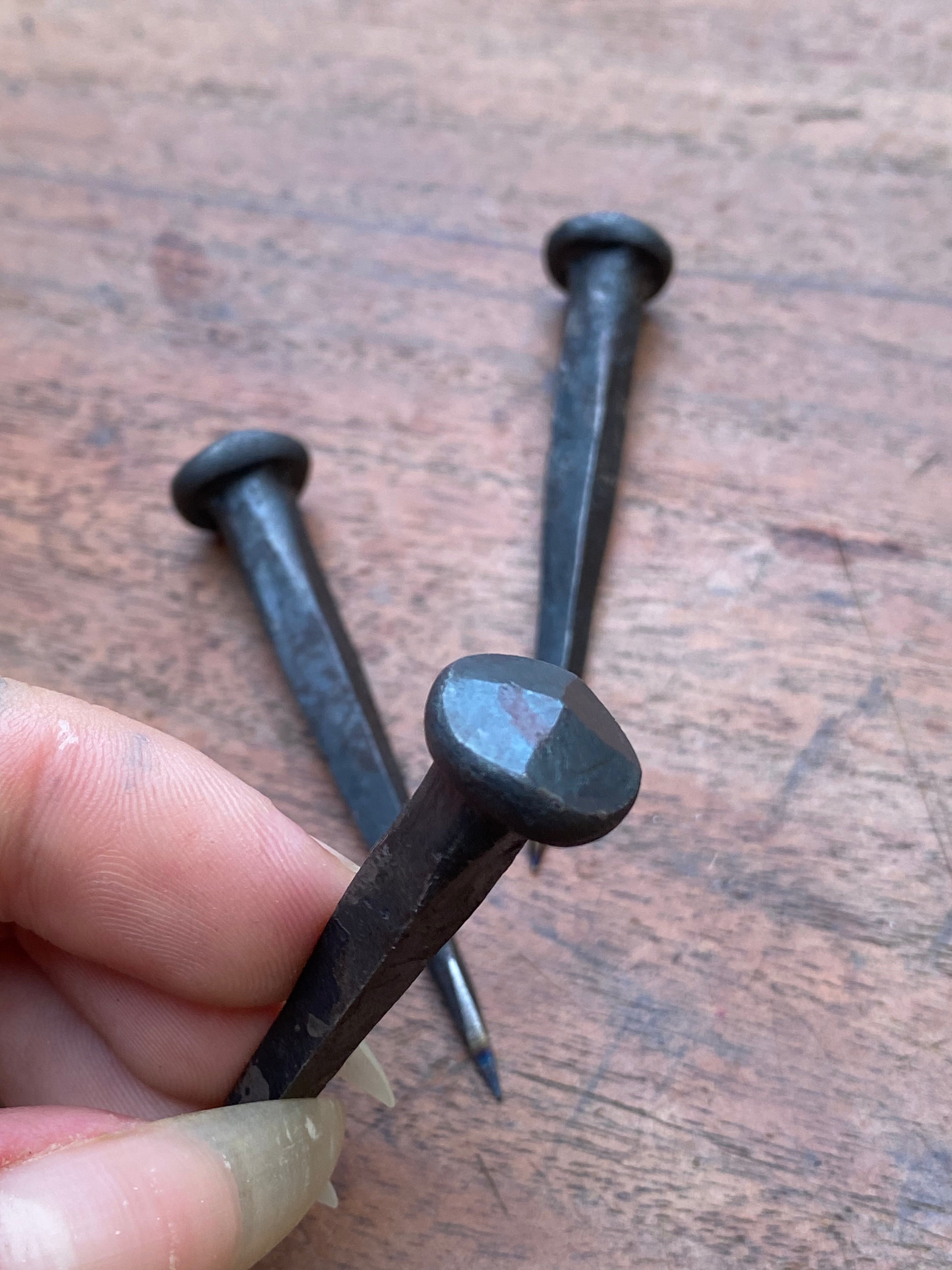 Handforged Sharpened Scribing Nails