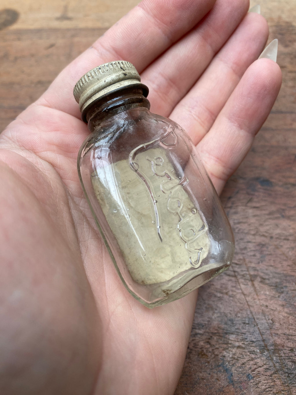 Vintage Homeopathic Medicine Glass Bottle