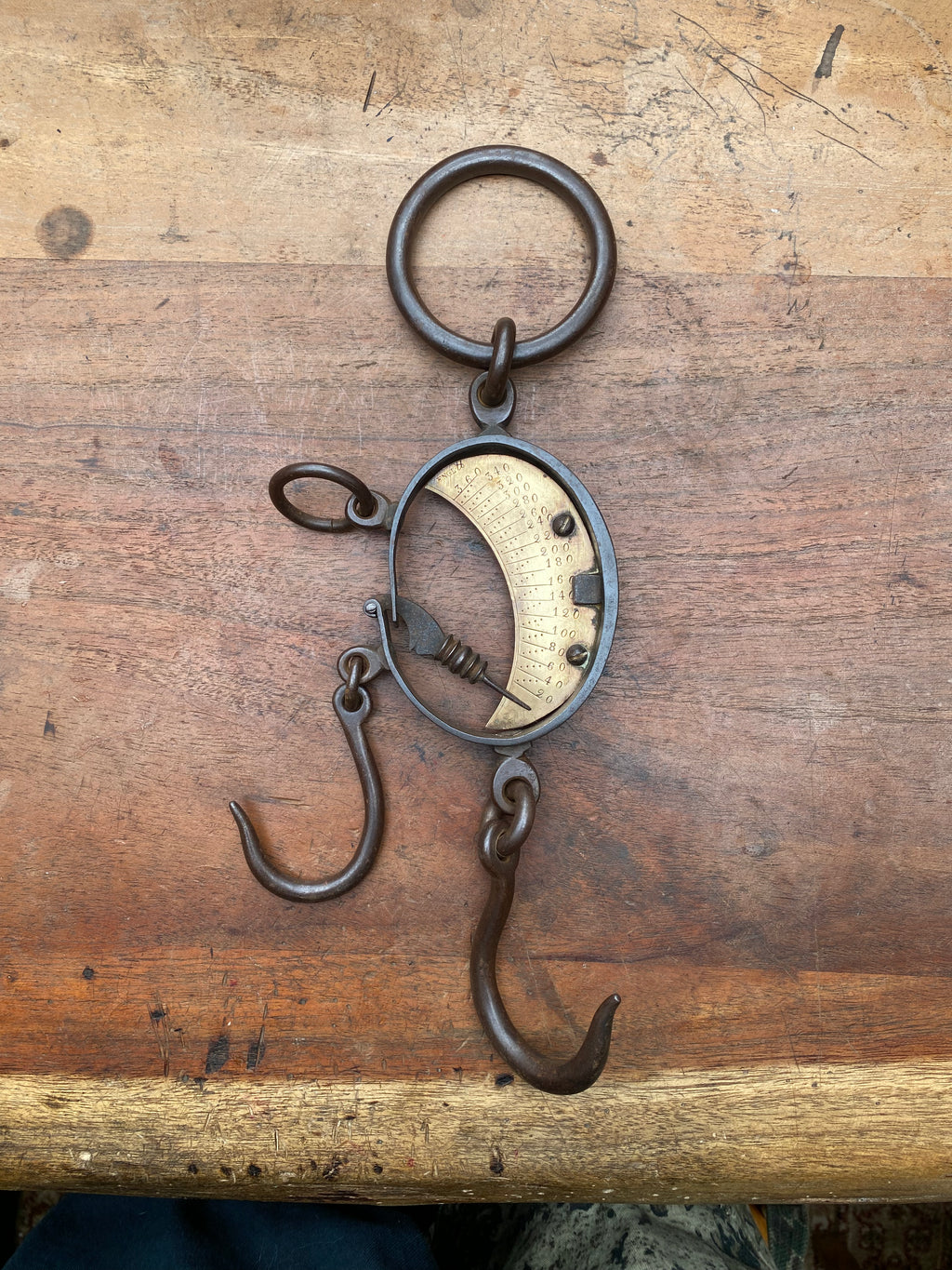 Vintage Brass And Steel Mancur Balance Scale
