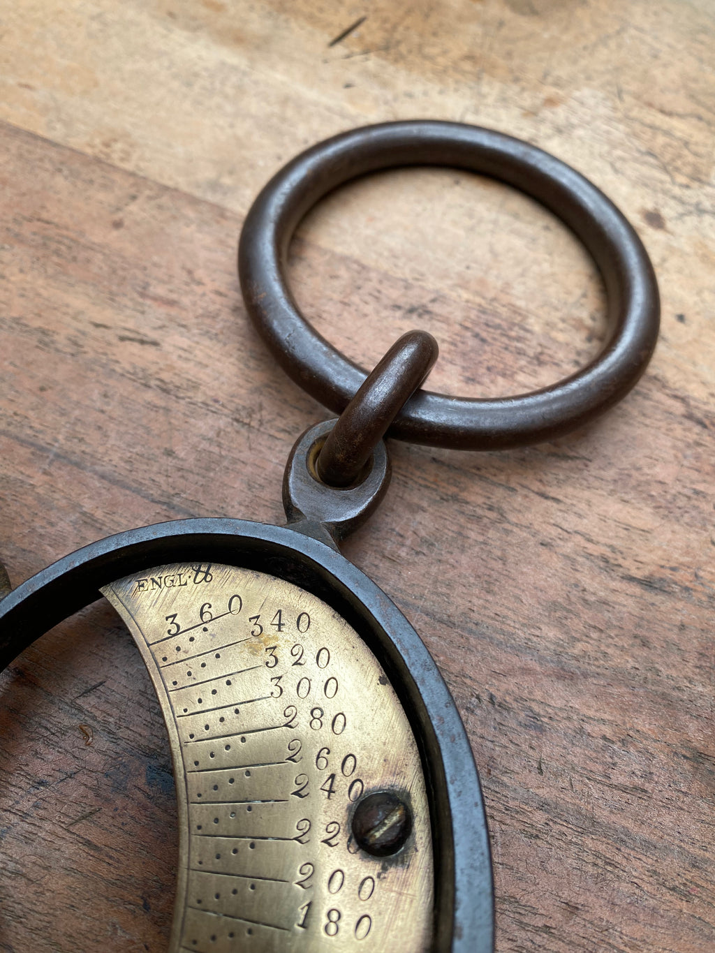 Vintage Brass And Steel Mancur Balance Scale