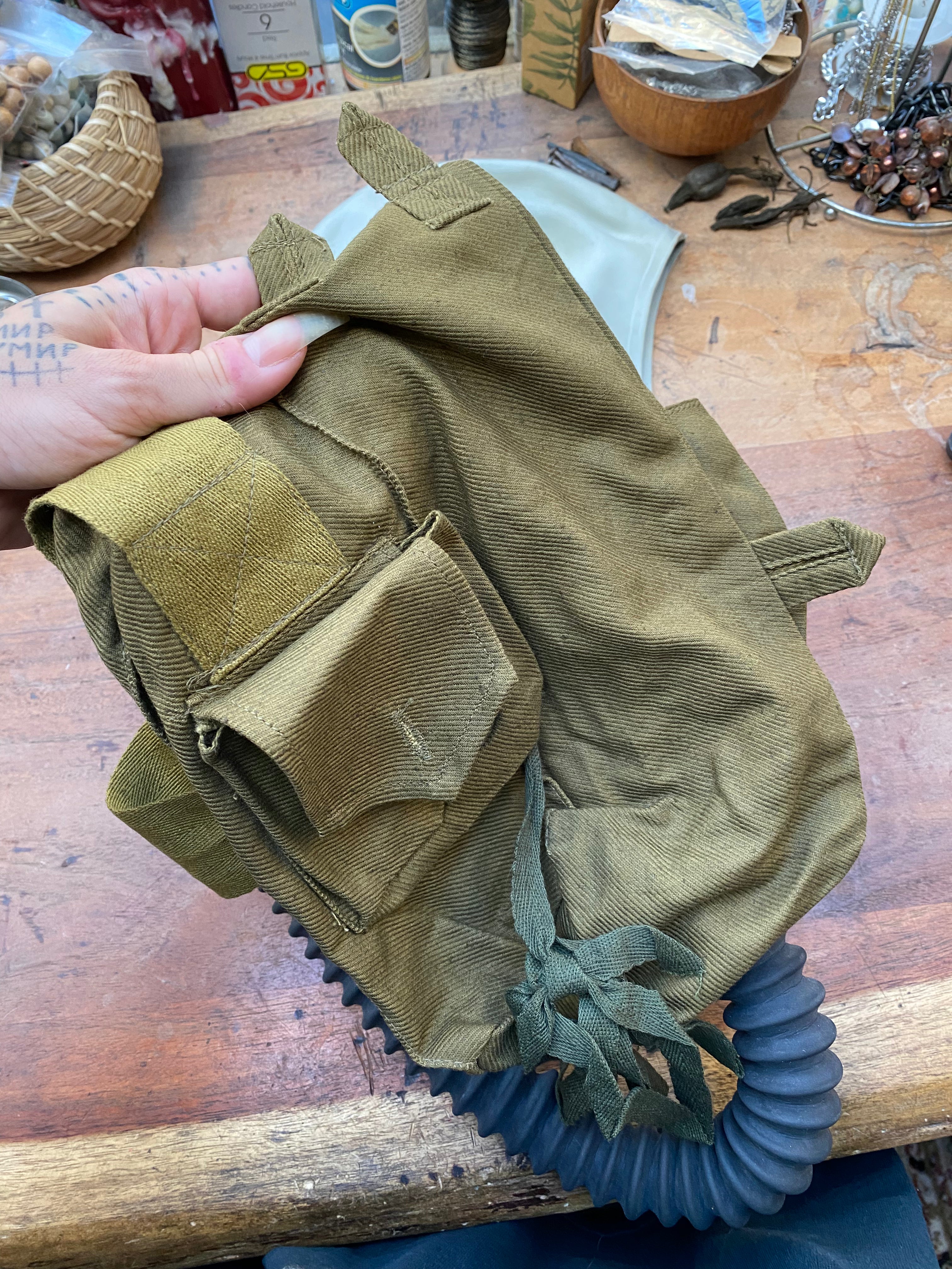 Soviet GP 5 Gas Mask Complete Set with Hose, Filter and Case