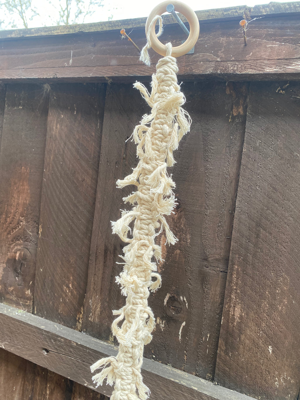 Macrame Hanging 'Spine' Basket