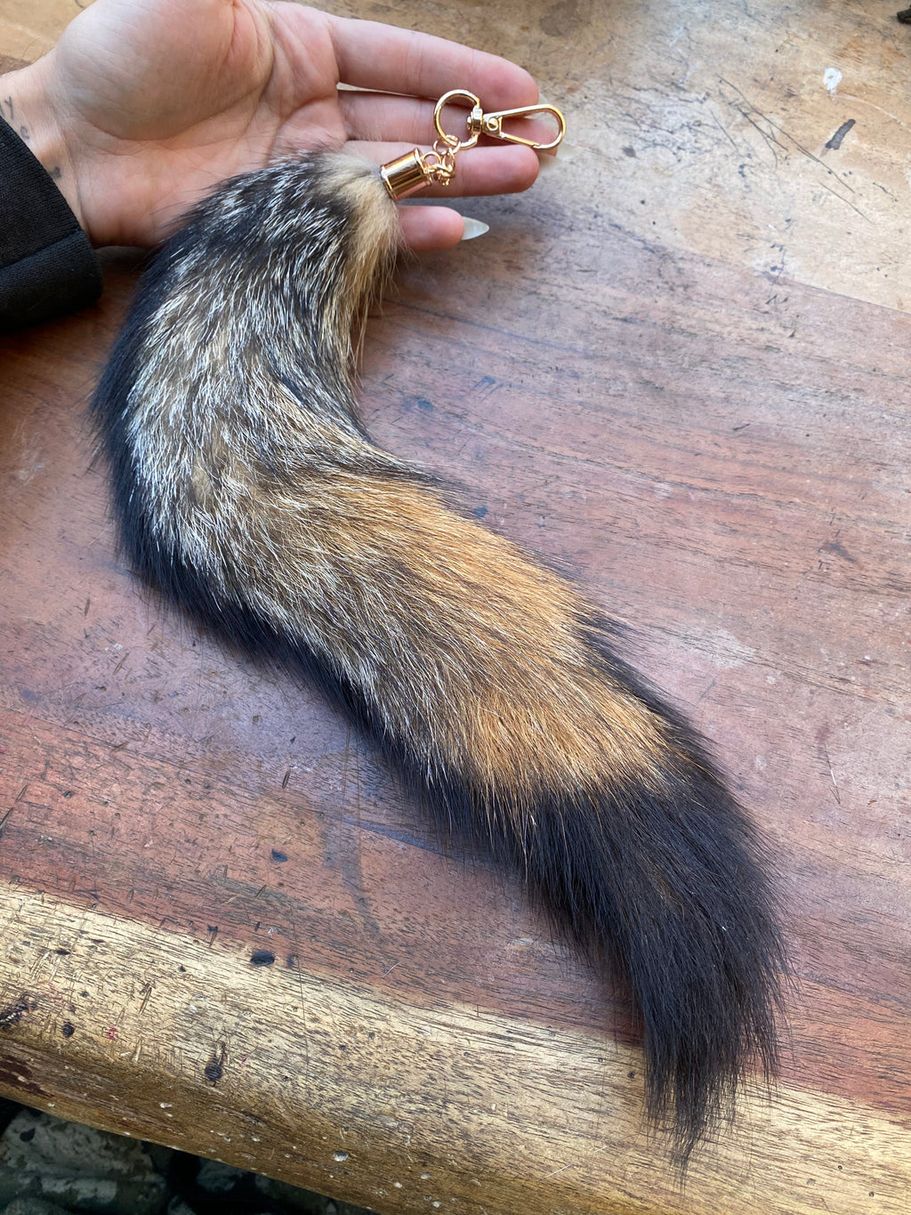 Fox Tail Keychain