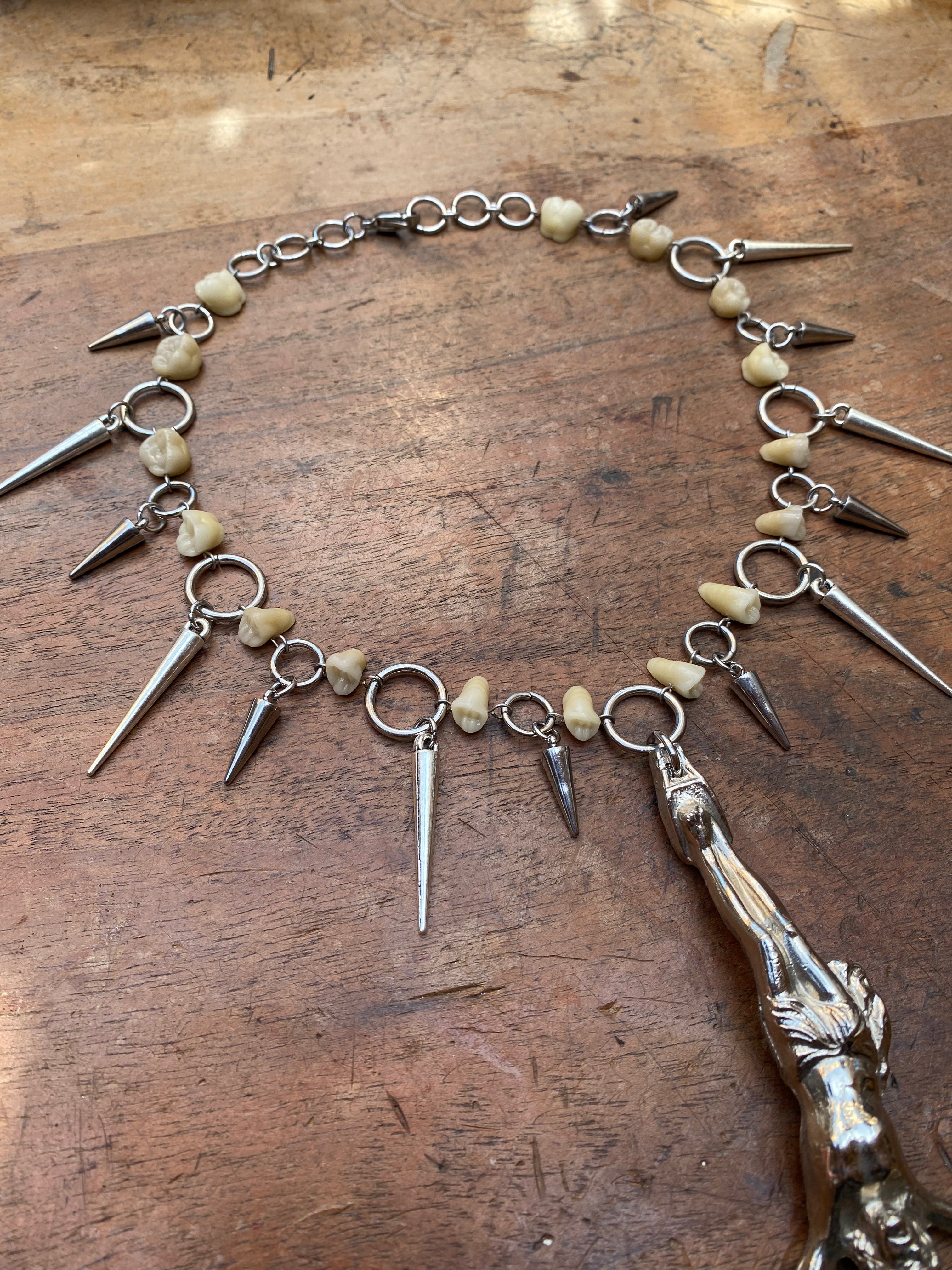 Inverted Corpus Christi with Vintage Porcelain Teeth