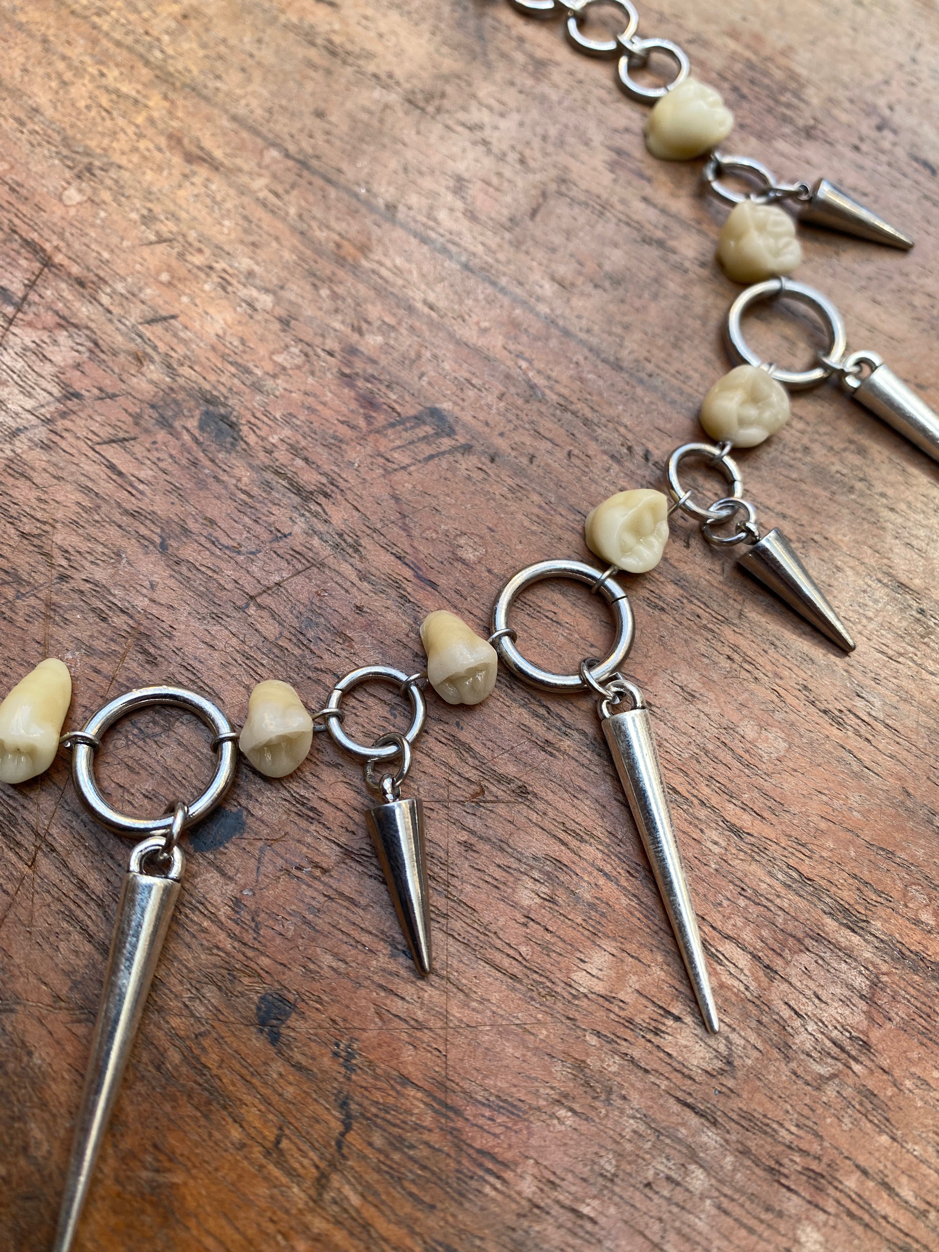 Inverted Corpus Christi with Vintage Porcelain Teeth