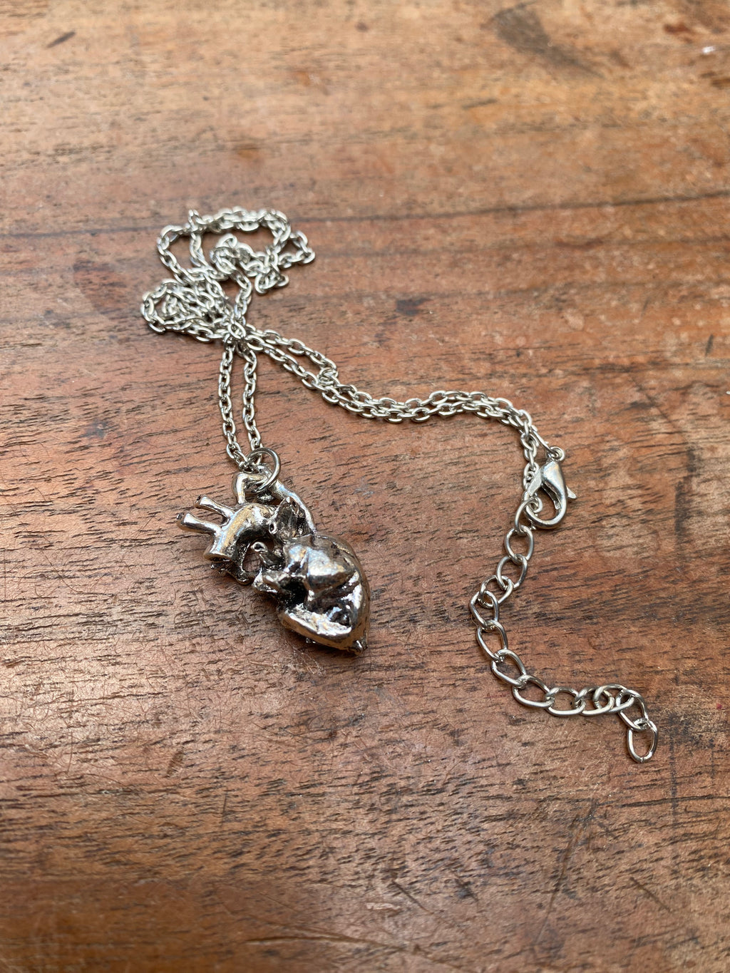 Anatomical Heart Pendant Necklace