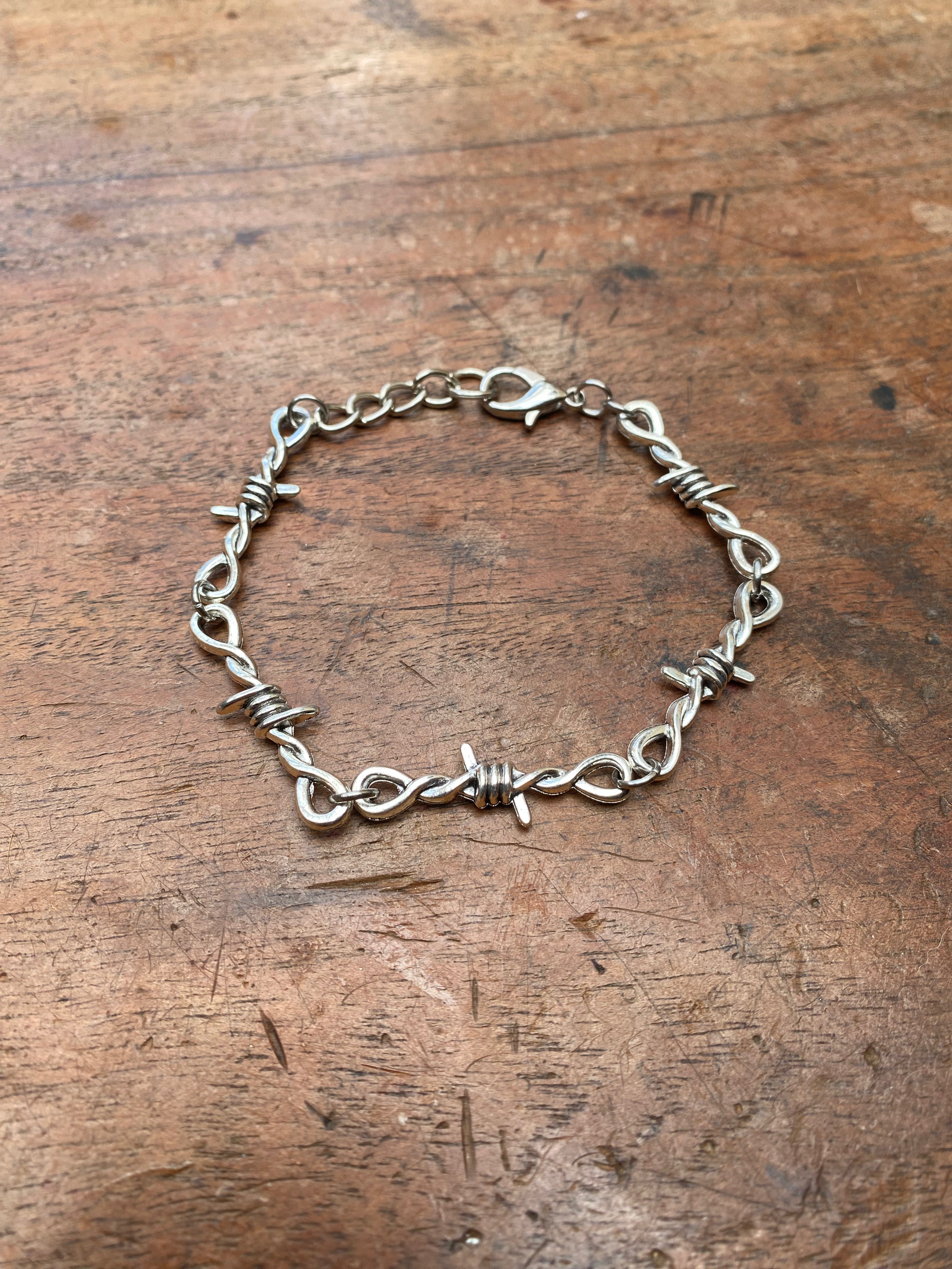 Barbed Wire Charm Bracelet