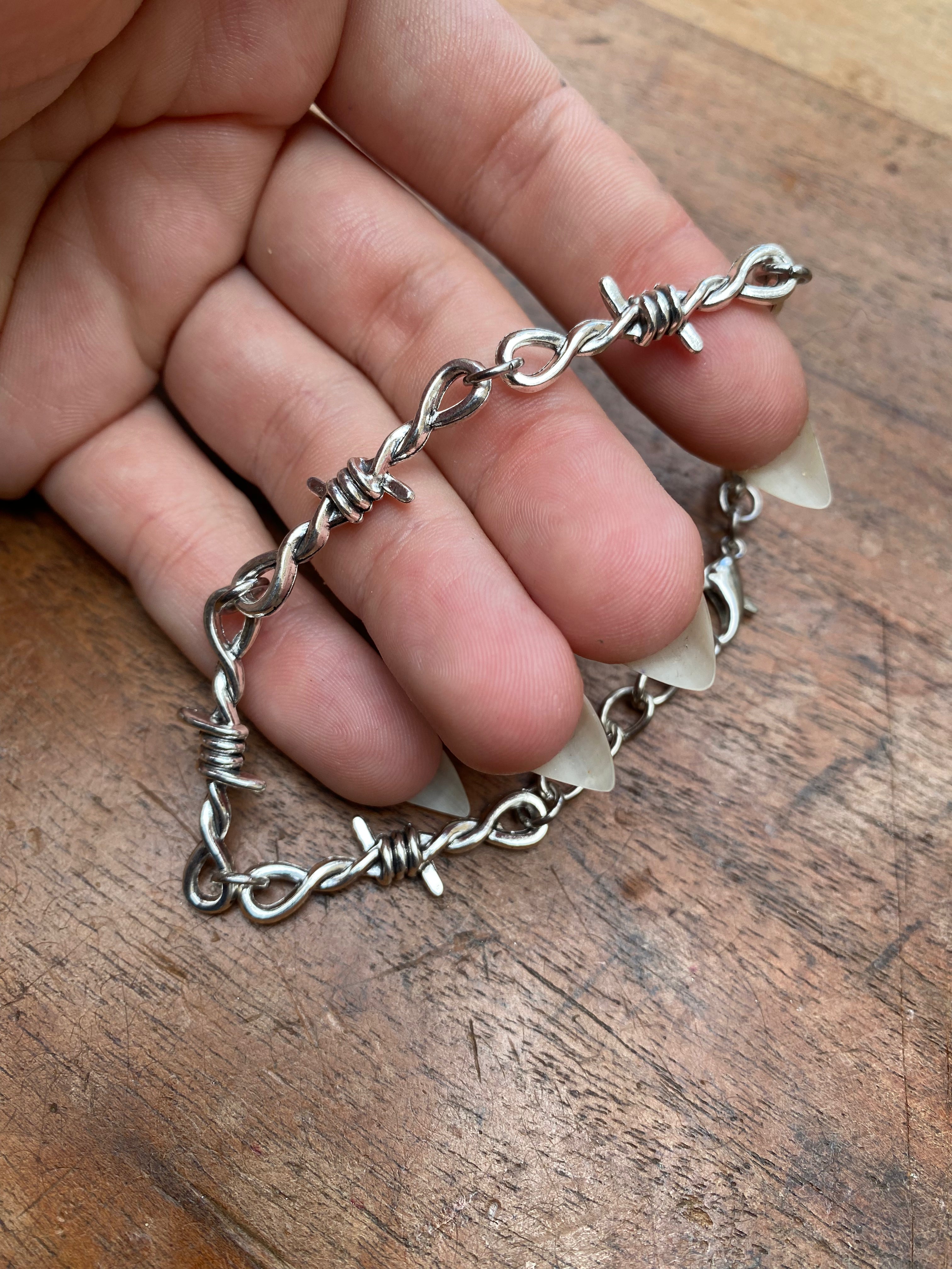 Barbed Wire Charm Bracelet