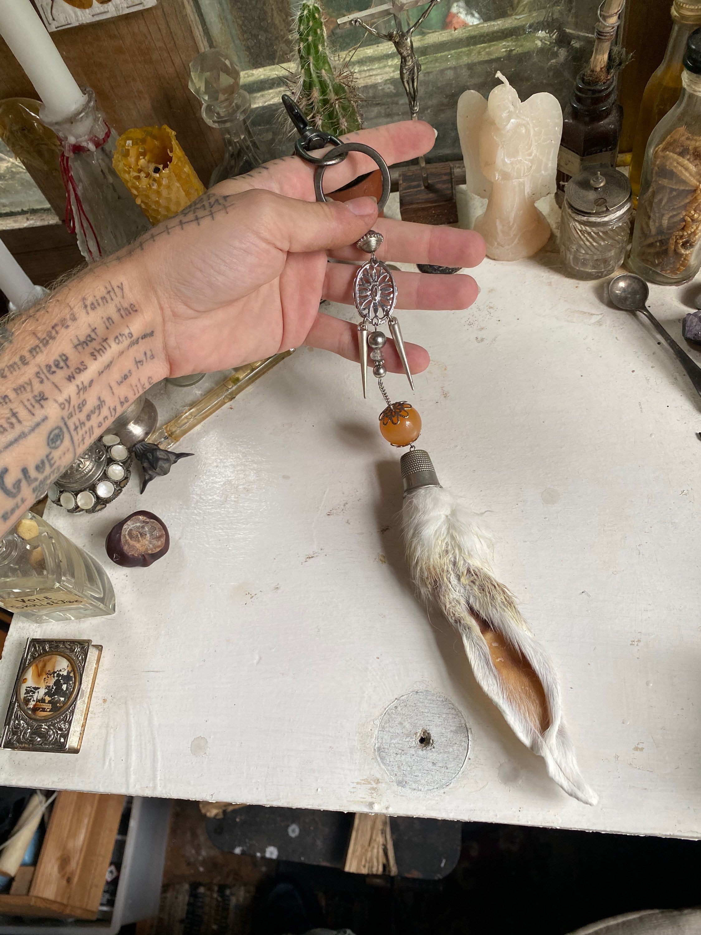 Large Rabbit Ear Keychain image 4