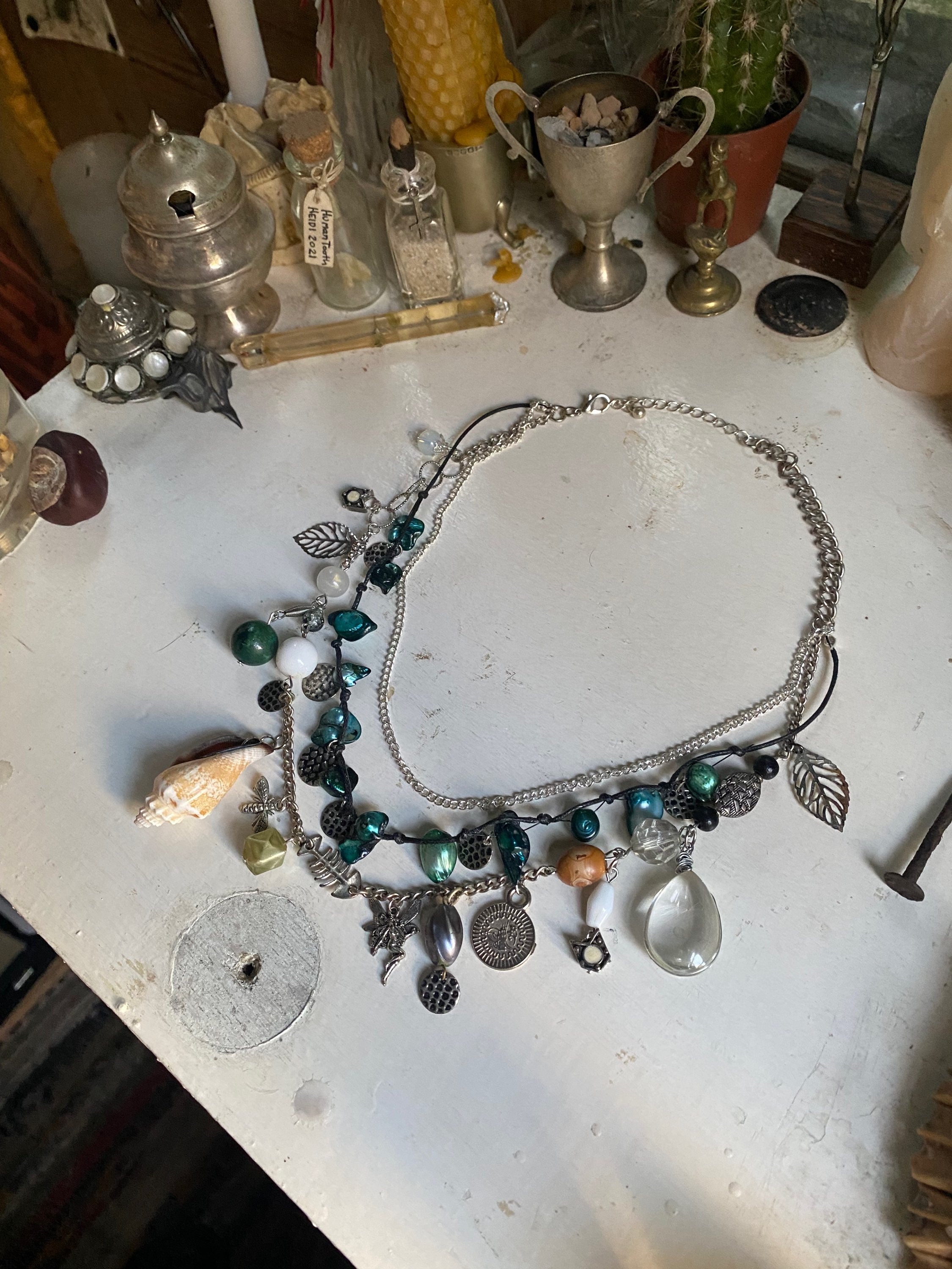 Mermaid Necklace with Chains image 0