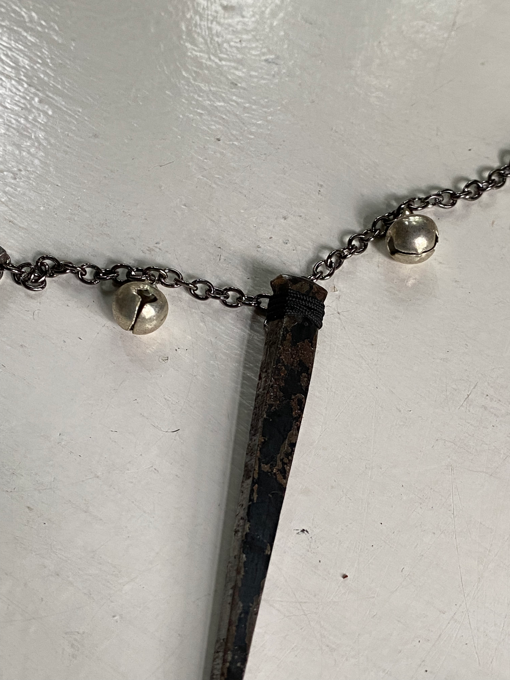 Coffin Nails and Small Bells Chain Necklace image 3