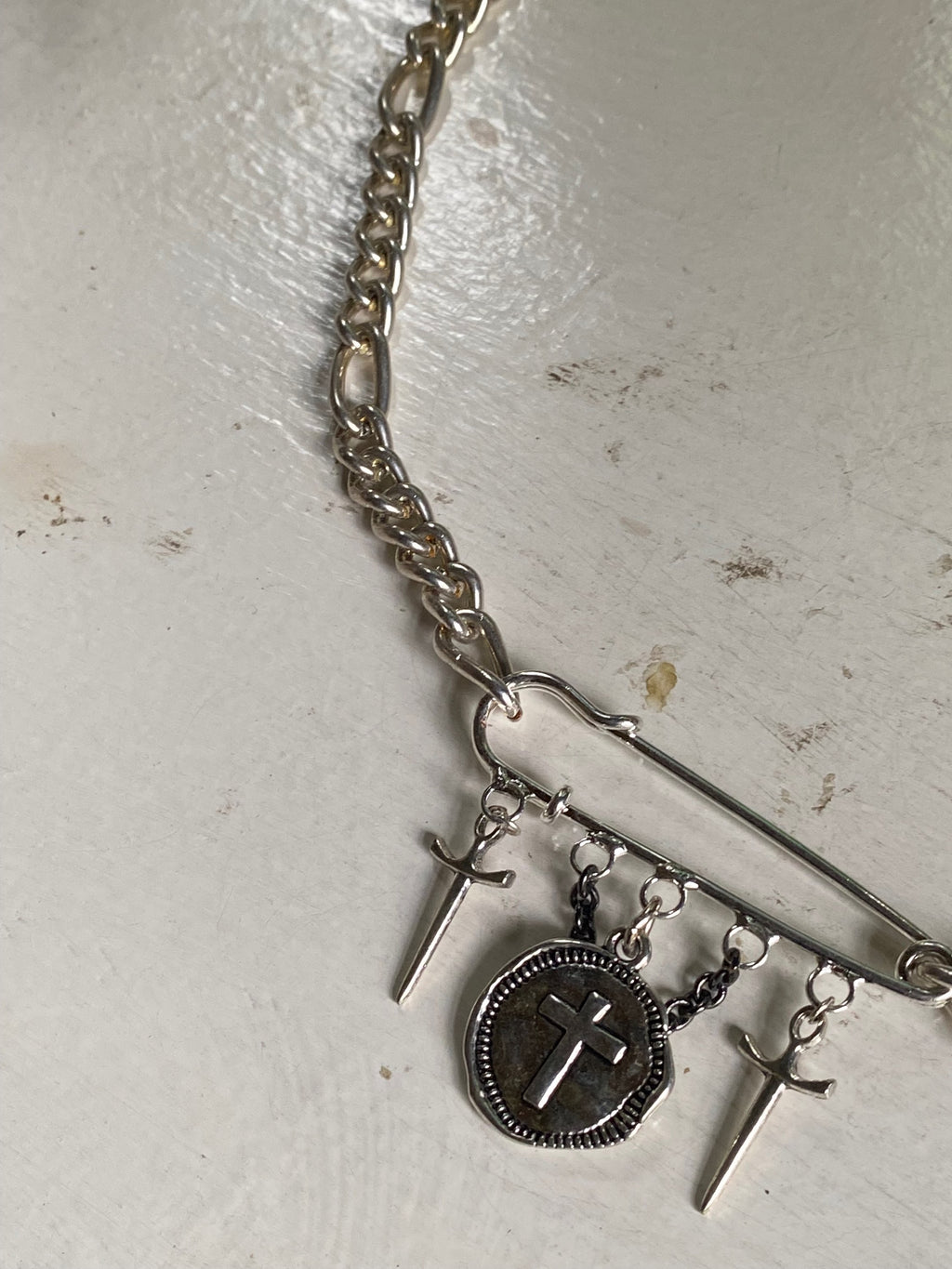 Crosses and Safety Pin Chain image 2